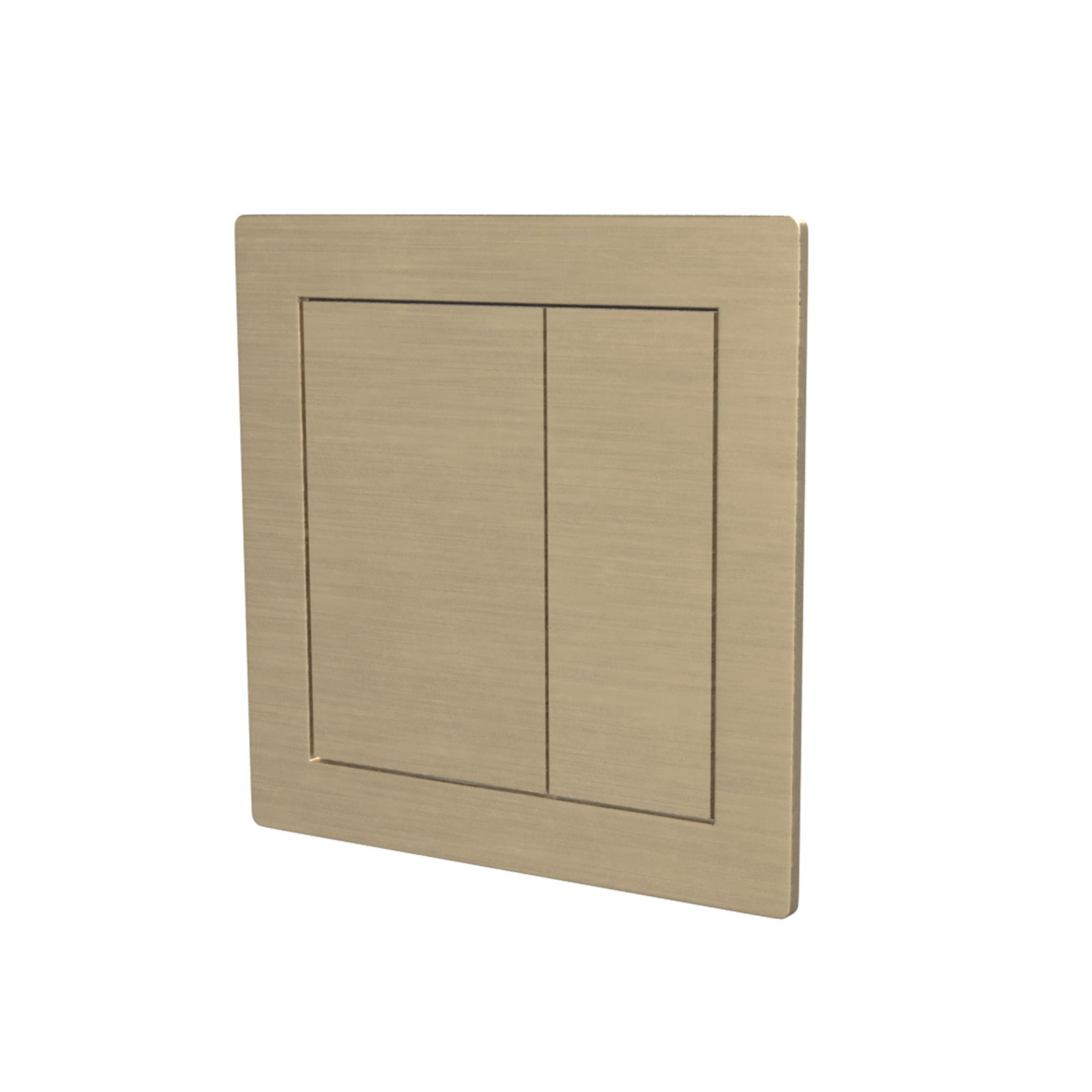 Brushed Brass Square WC Push Button