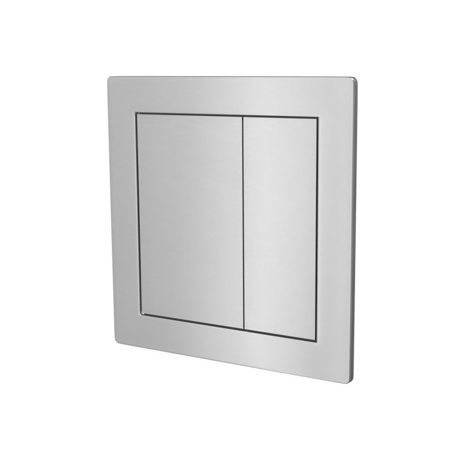 Chrome Square WC Push Button