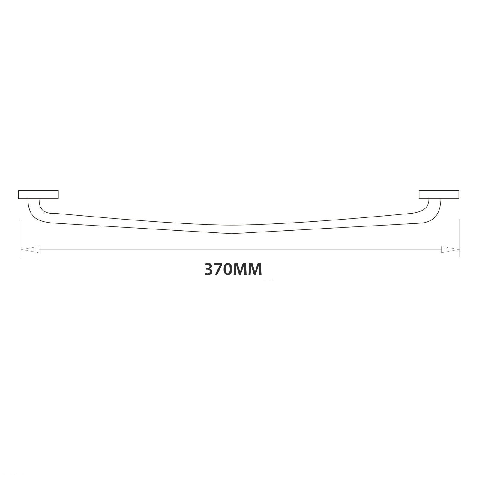 Bathroom Angled Grab Bar Safety Aid - 440mm