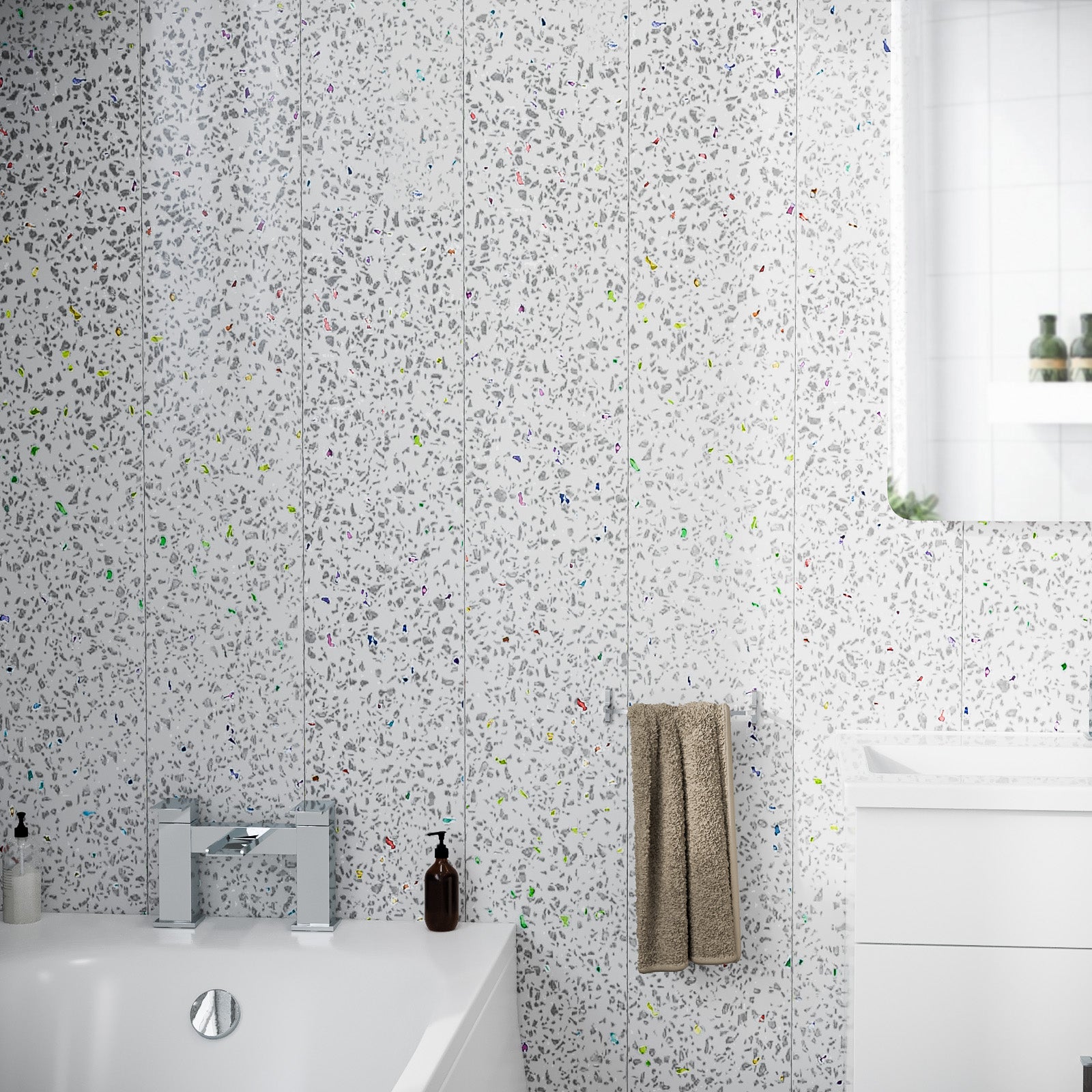 PVC Panel Grey Galaxy 250mm x 2700mm x 5mm (Pack Of 4)