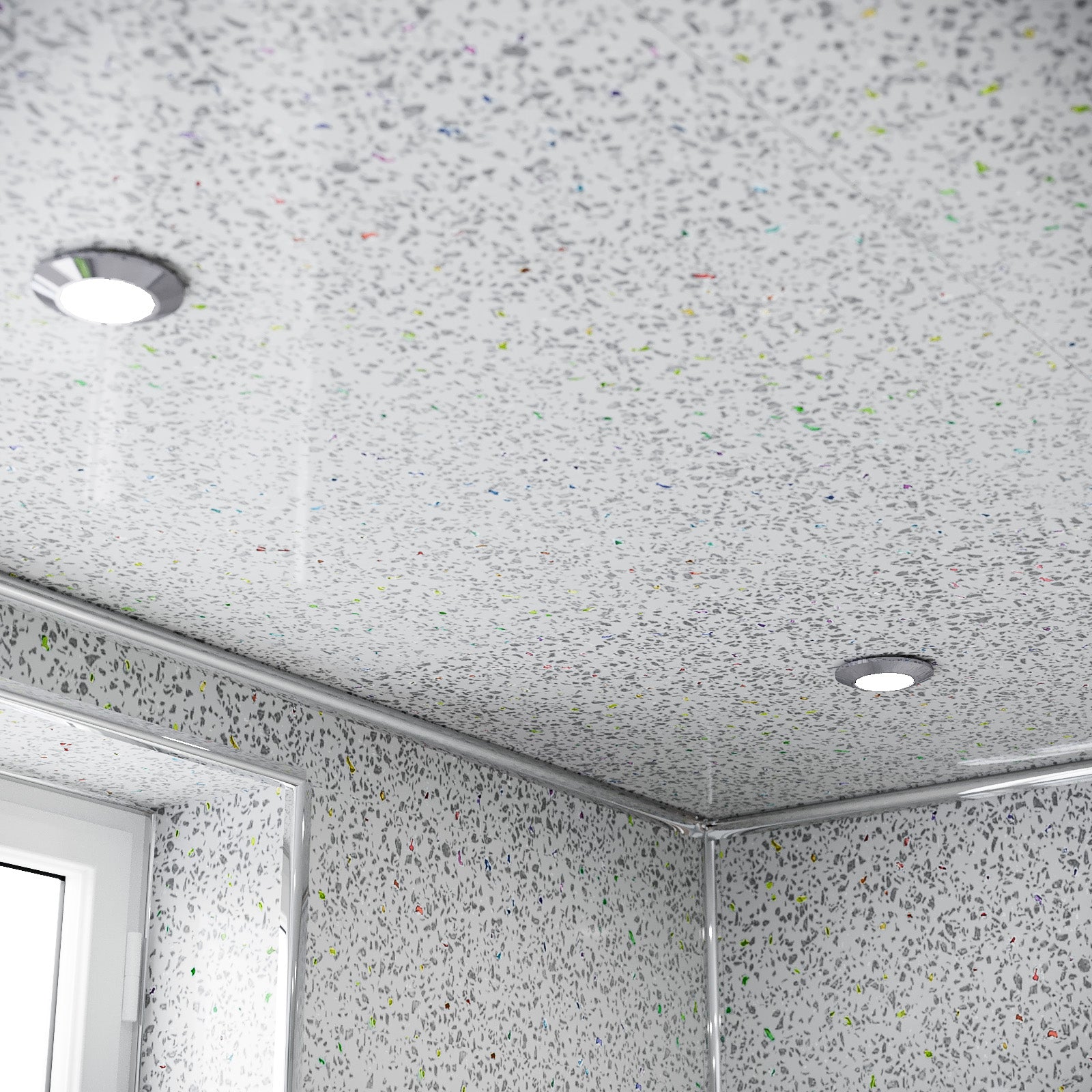 PVC Panel Grey Galaxy 250mm x 2700mm x 5mm (Pack Of 4)