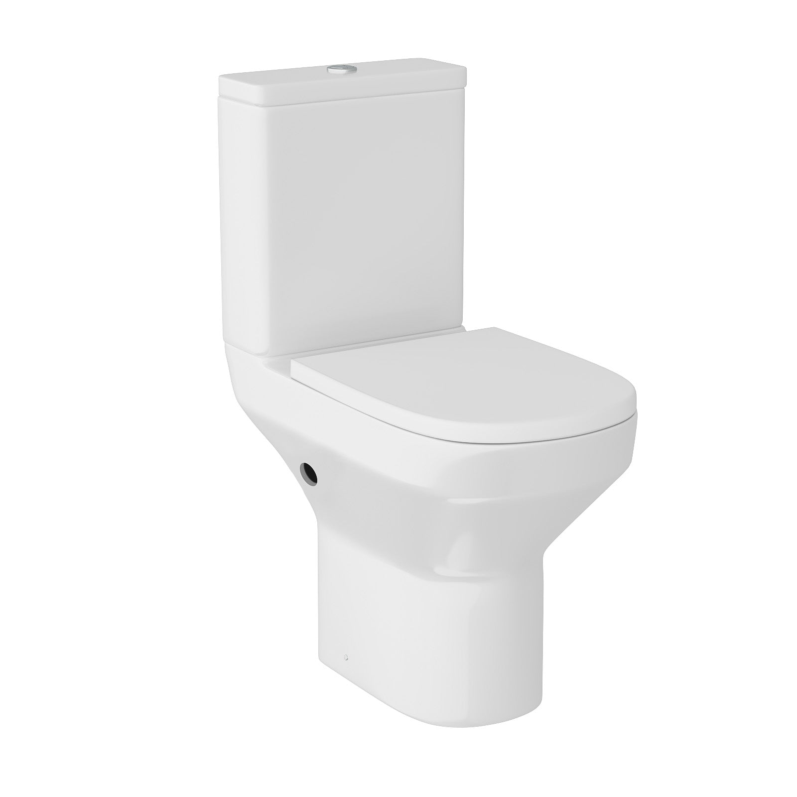 Comfort Height Rimless Close Coupled Toilet Without Bidet Nozzle and Valve