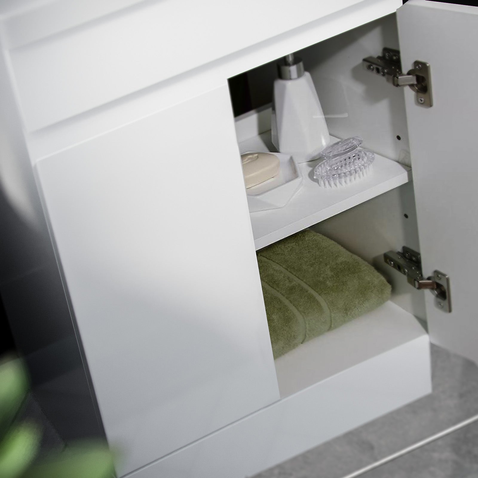 Alaska 500mm Handleless White Basin Vanity Square Rimless Close Coupled Toilet