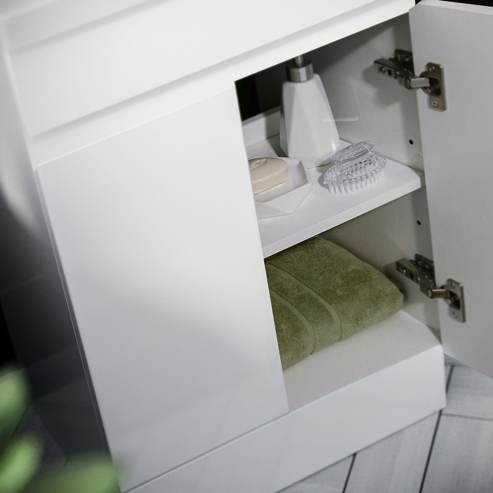 Alaska 500mm Gloss White Freestanding Basin Vanity & Rimless Close Coupled Toilet White