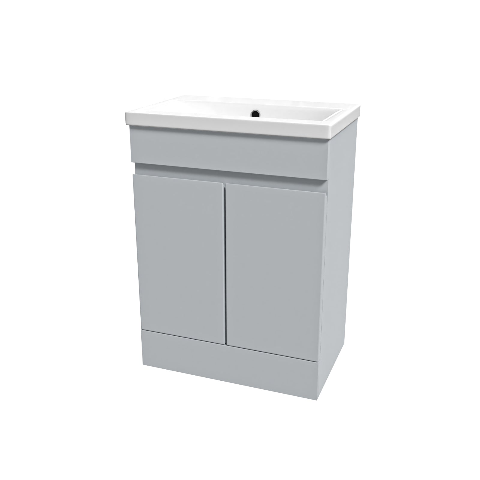 Alaska Matte Grey 600 mm Freestanding Basin Vanity Unit