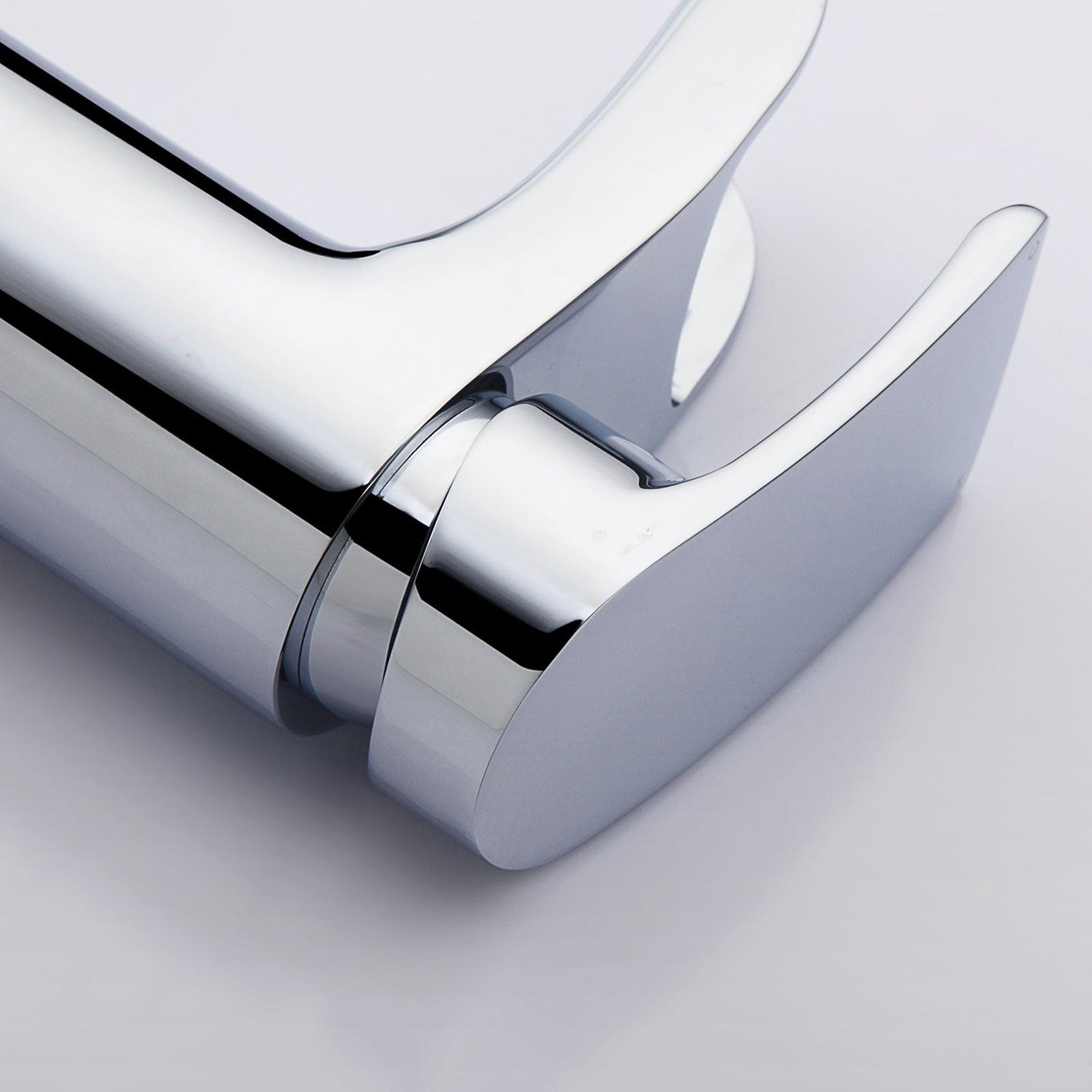 Virgo Waterfall Bathroom Tap Basin Mono Mixer Chrome Modern Design Solid Brass