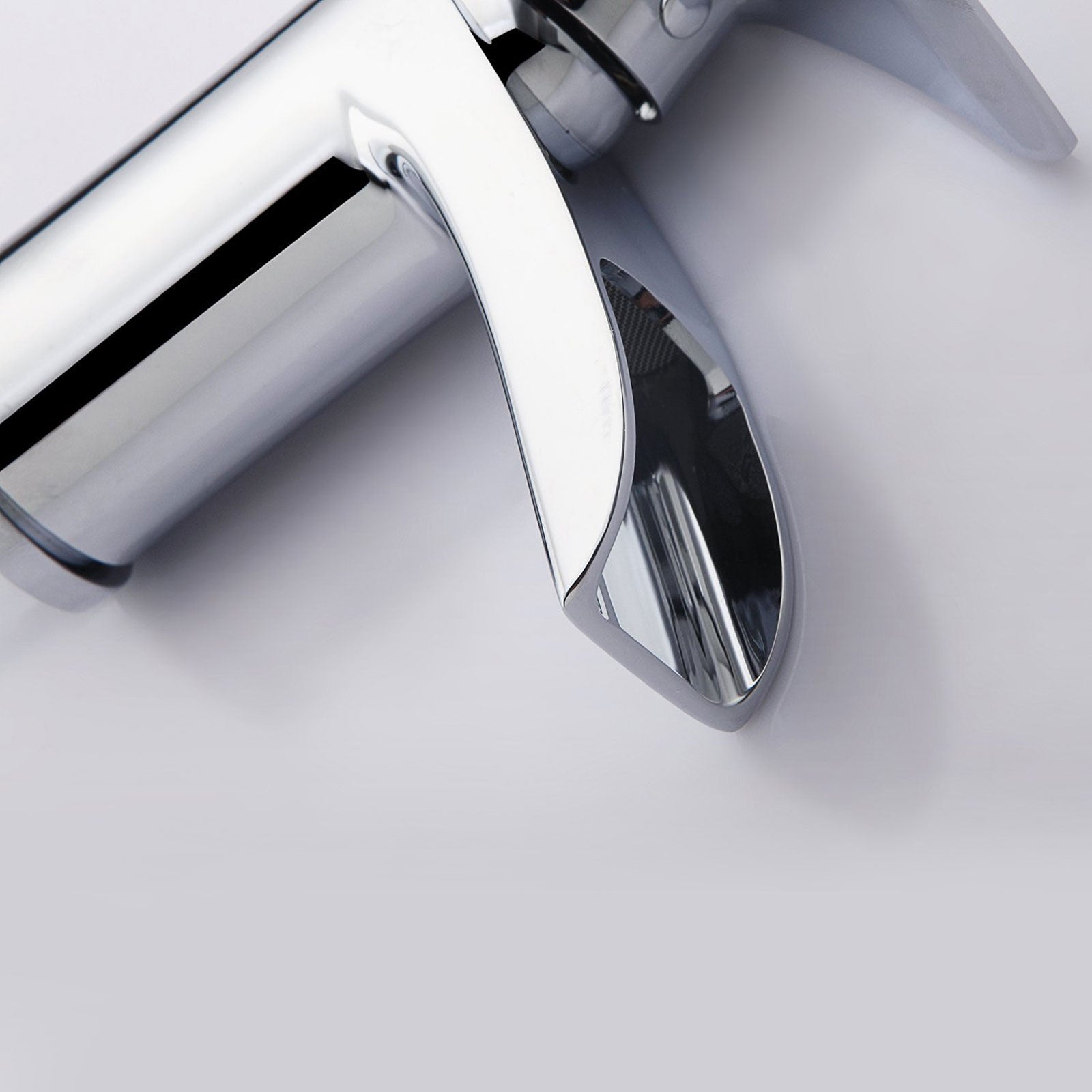 Virgo Waterfall Bathroom Tap Basin Mono Mixer Chrome Modern Design Solid Brass