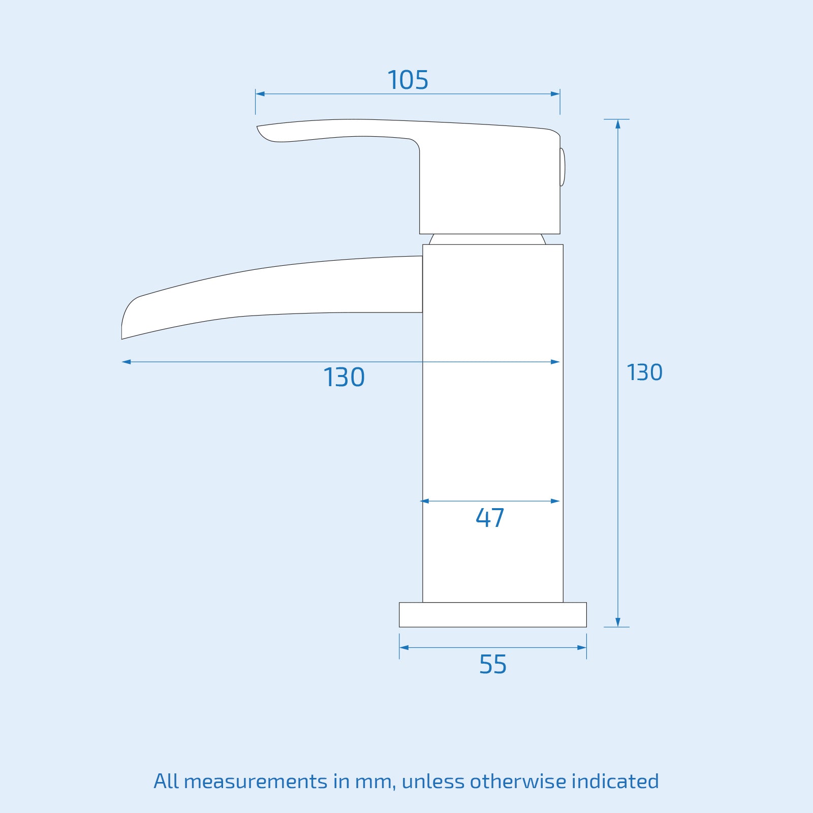 Vago Modern Set Of Waterfall Basin Mono Mixer Tap & Bath Shower Mixer Tap With Handset Kit