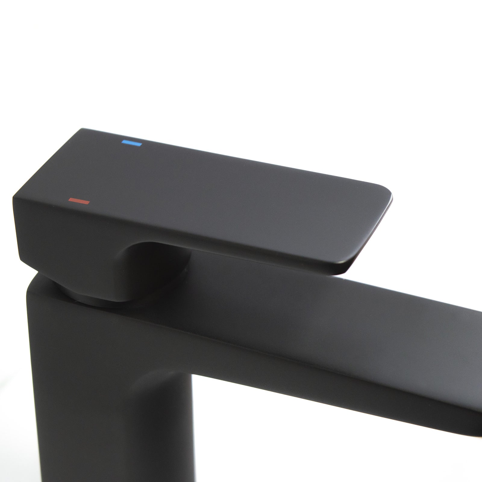 Astra Modern Countertop Extended Matte Black Basin Mono Mixer Tap