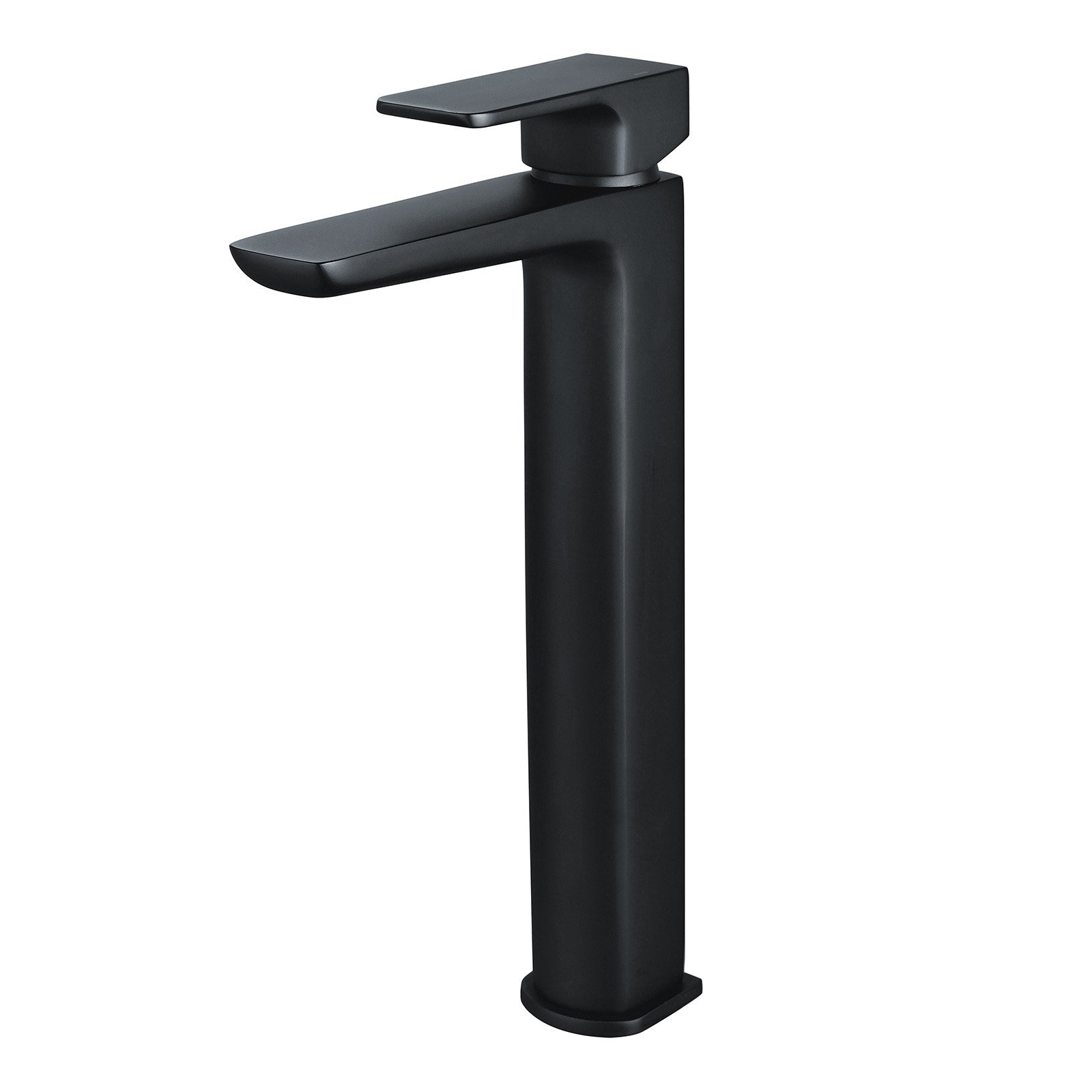 Astra Modern Countertop Extended Matte Black Basin Mono Mixer Tap