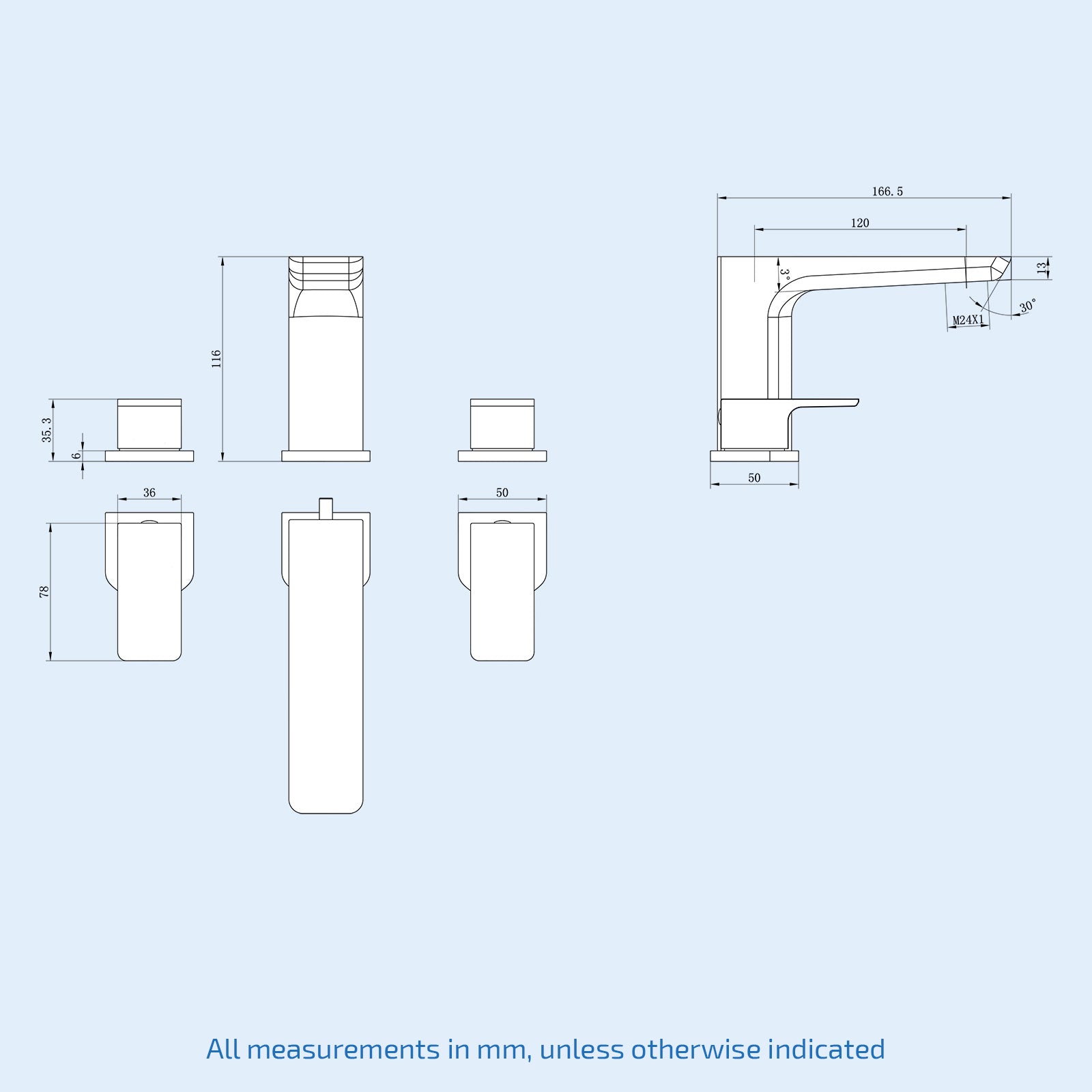 Astra Bath Filler Mixer Taps Matte Black