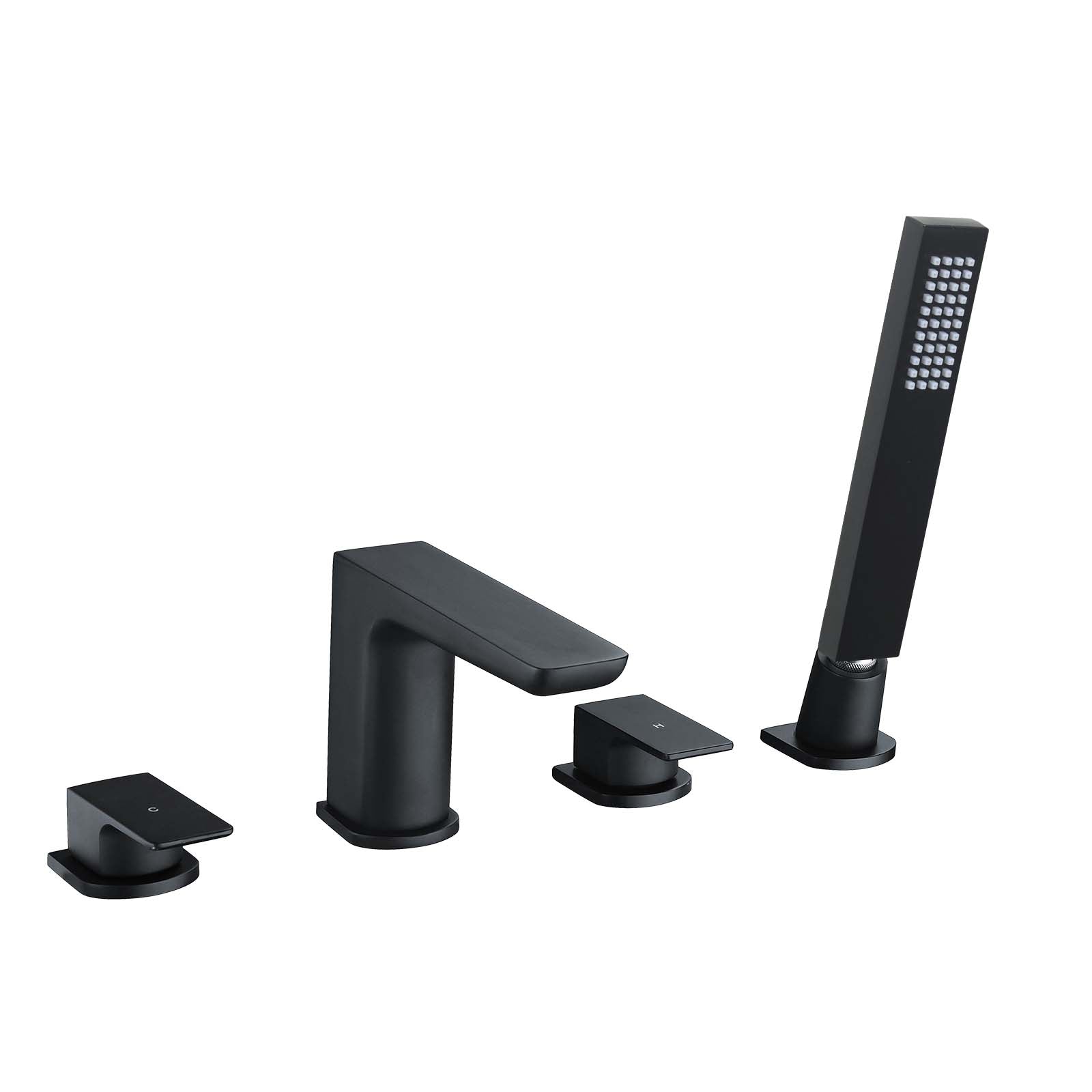 Finn Bath Filler Tap & Shower Handset Matte Black