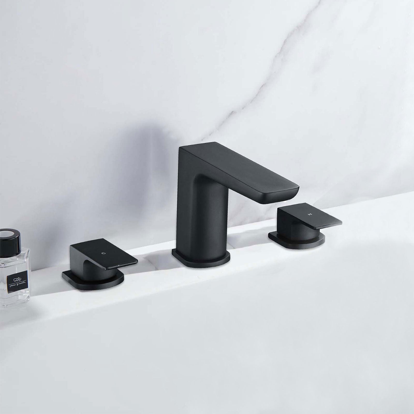 Astra Bath Filler Mixer Taps Matte Black