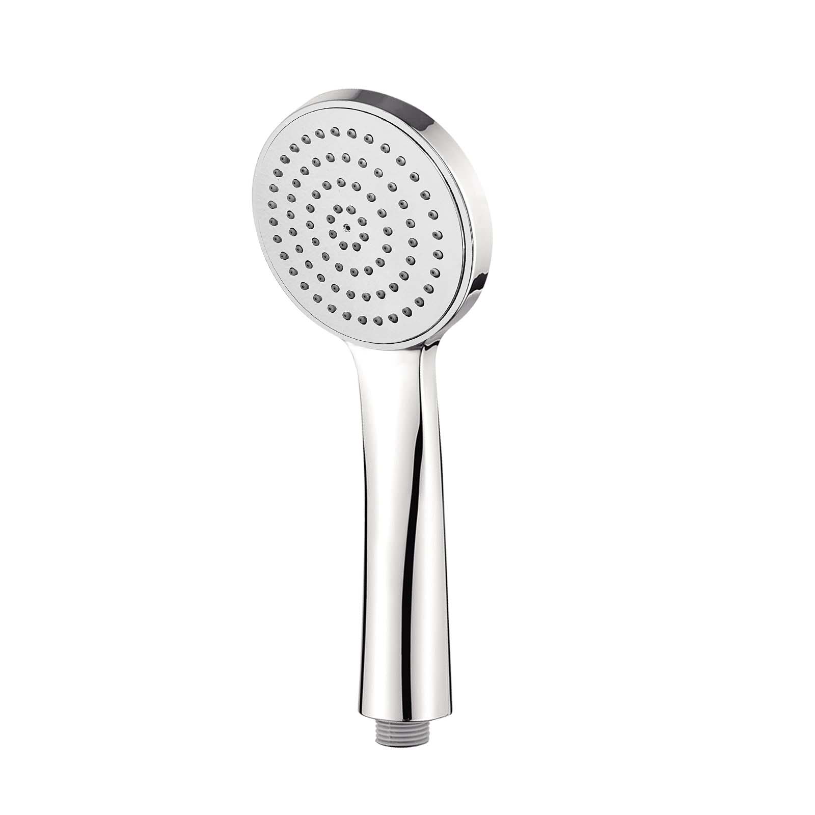 Luxury Round Universal Handheld Shower Single Mode Handset Bathroom Chrome