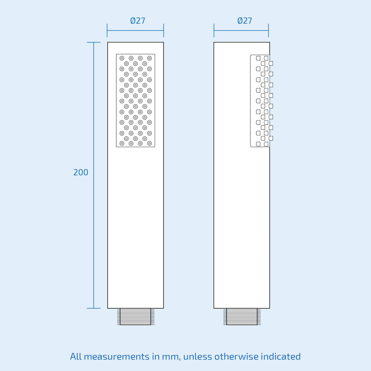 3 Way Slim Head Concealed Thermostatic Shower With Bath Filler & Waste