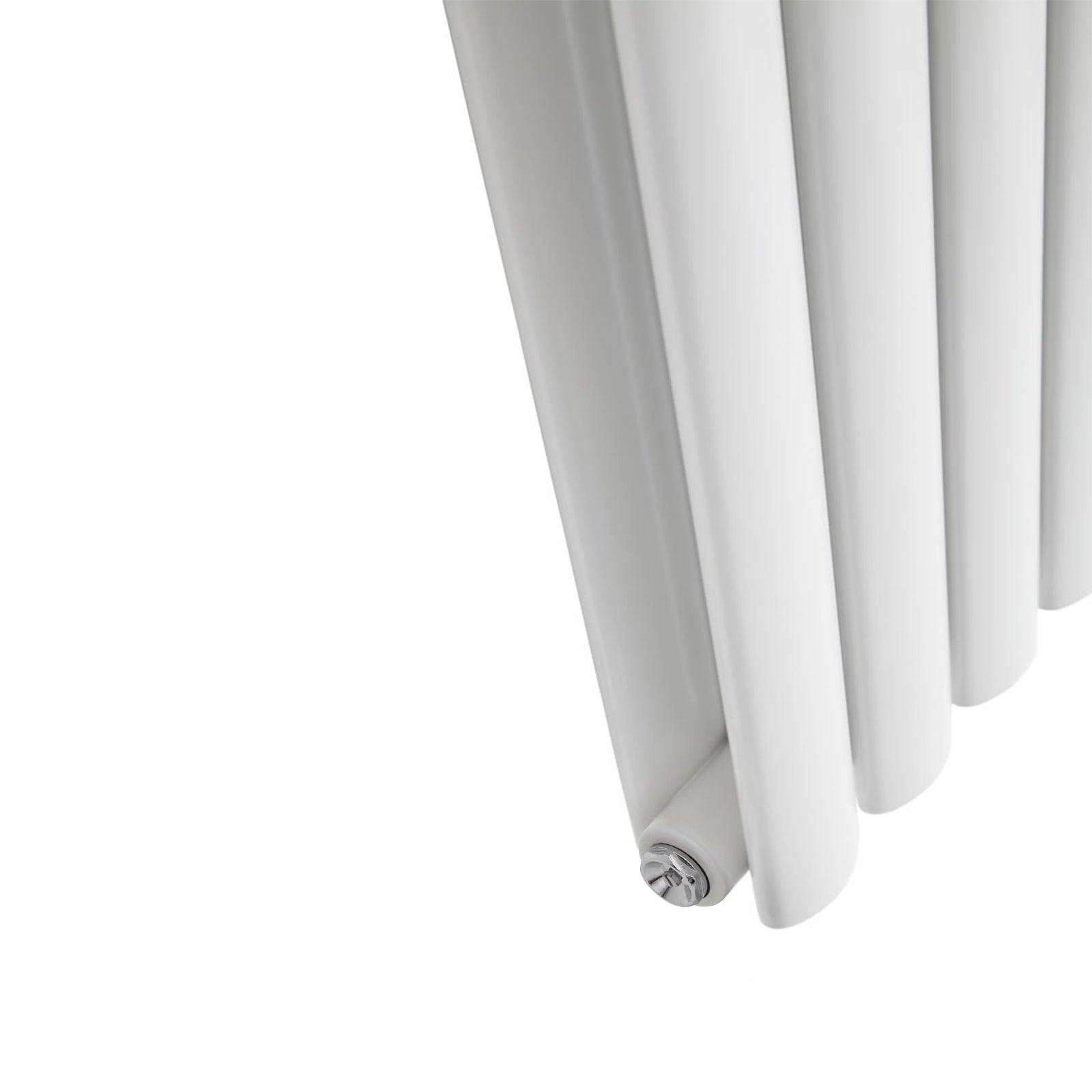 Horizontal Side Connection Radiator White Double Oval Tube 1020 x 600 mm