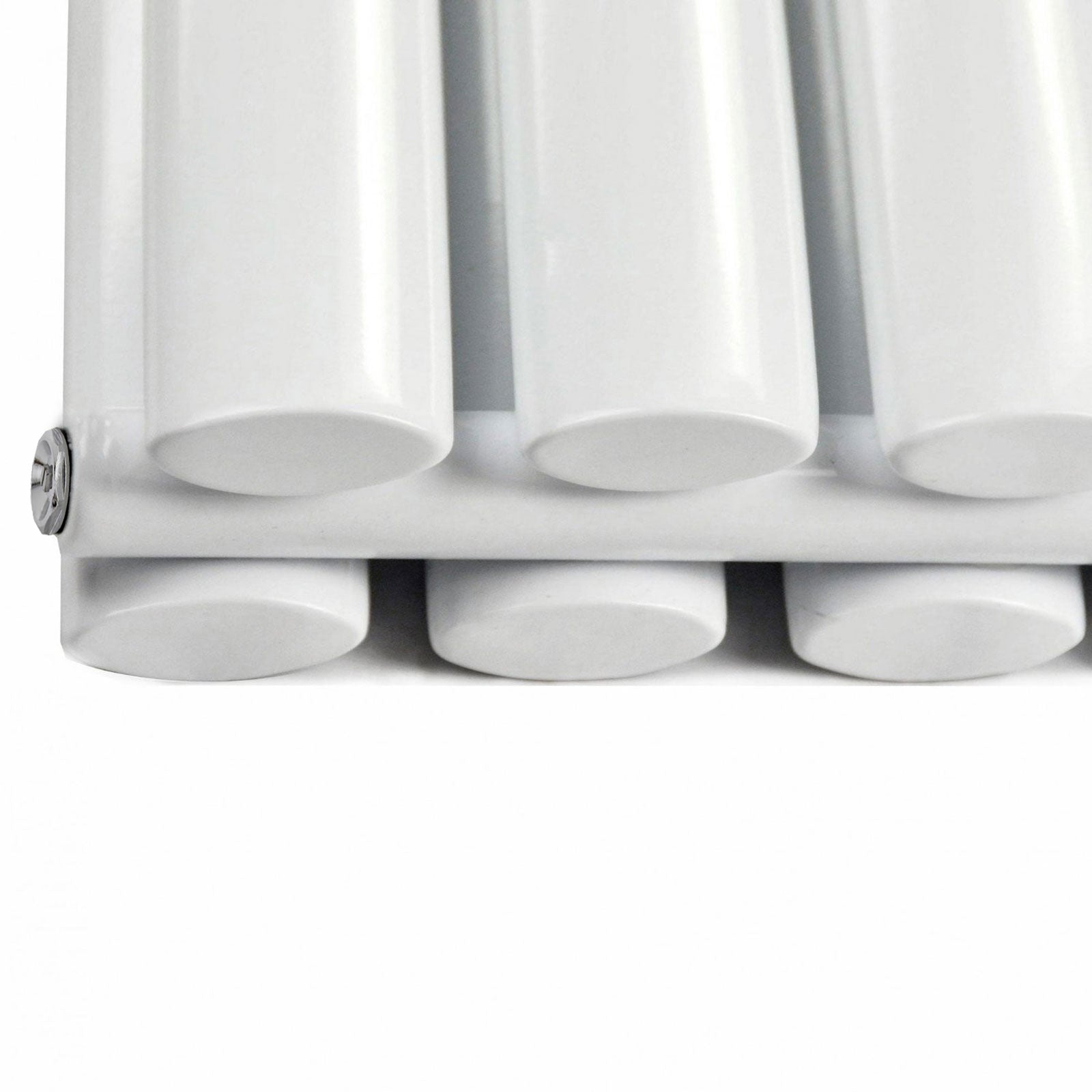 Horizontal Side Connection Radiator White Double Oval Tube 1020 x 600 mm