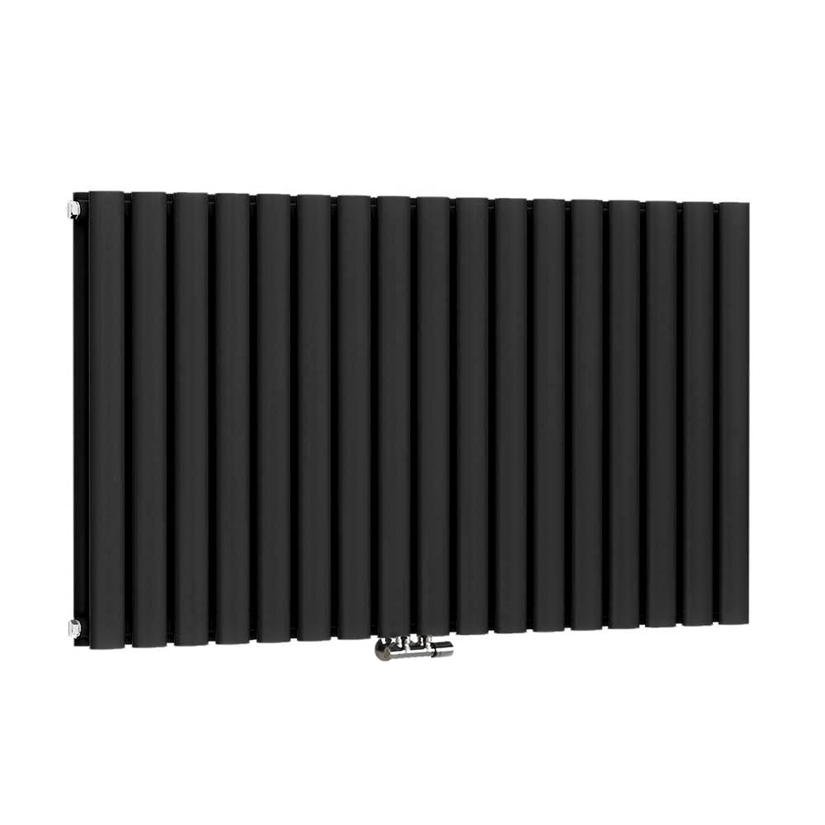 Vertical Central Connection Towel Radiator White Single Straight 1600 x 600 mm