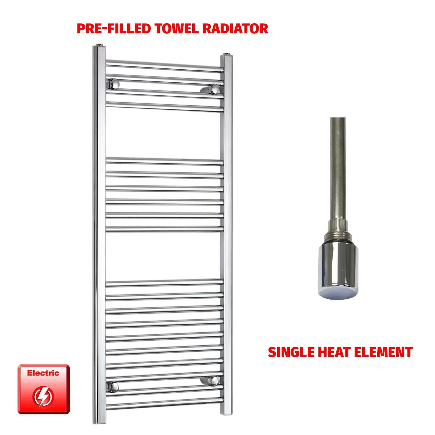 Towel Rail Radiator 1200 X 600 mm Horizontal Straight Chrome