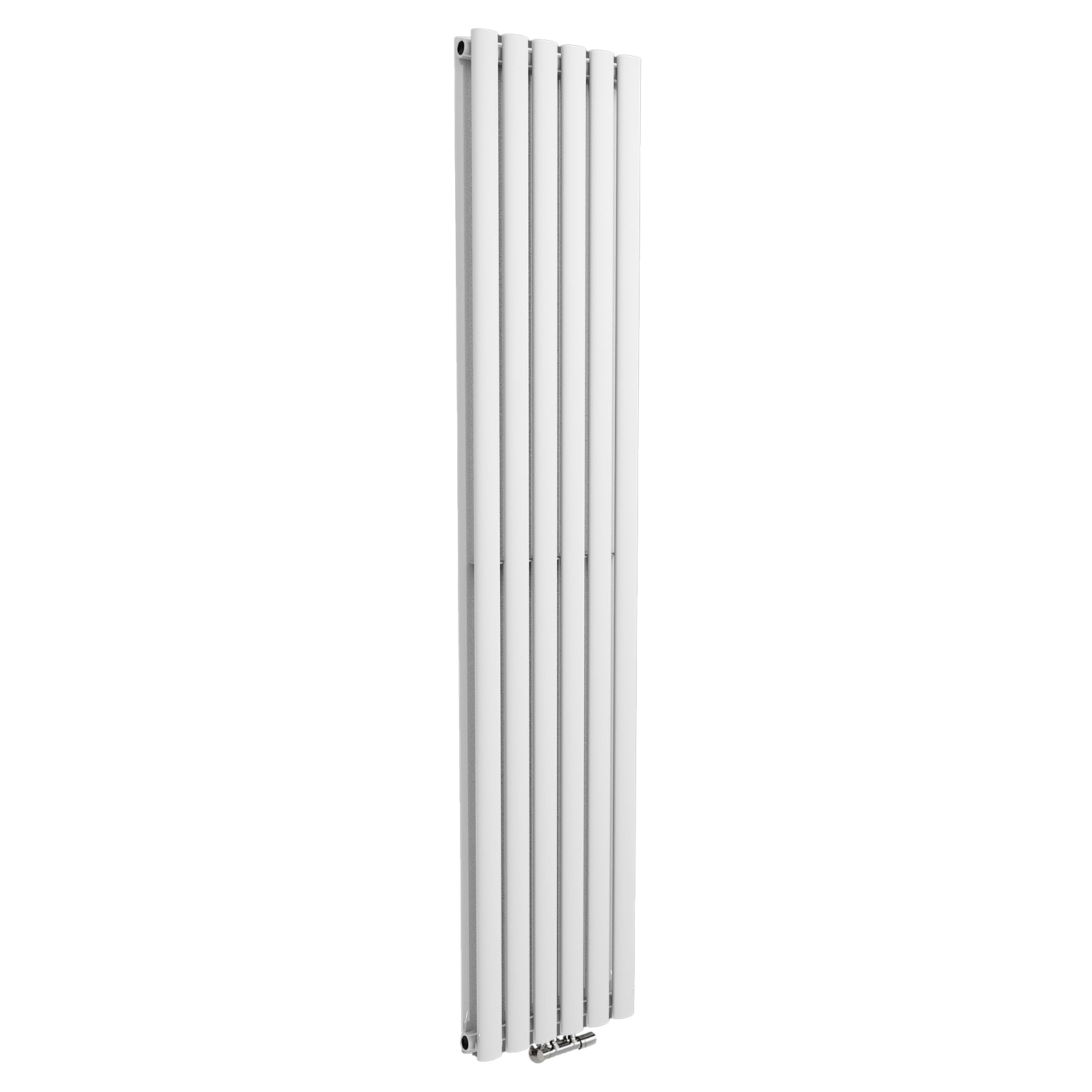 Vertical Central Connection Radiator White Double Oval Tube 1800 x 360 mm