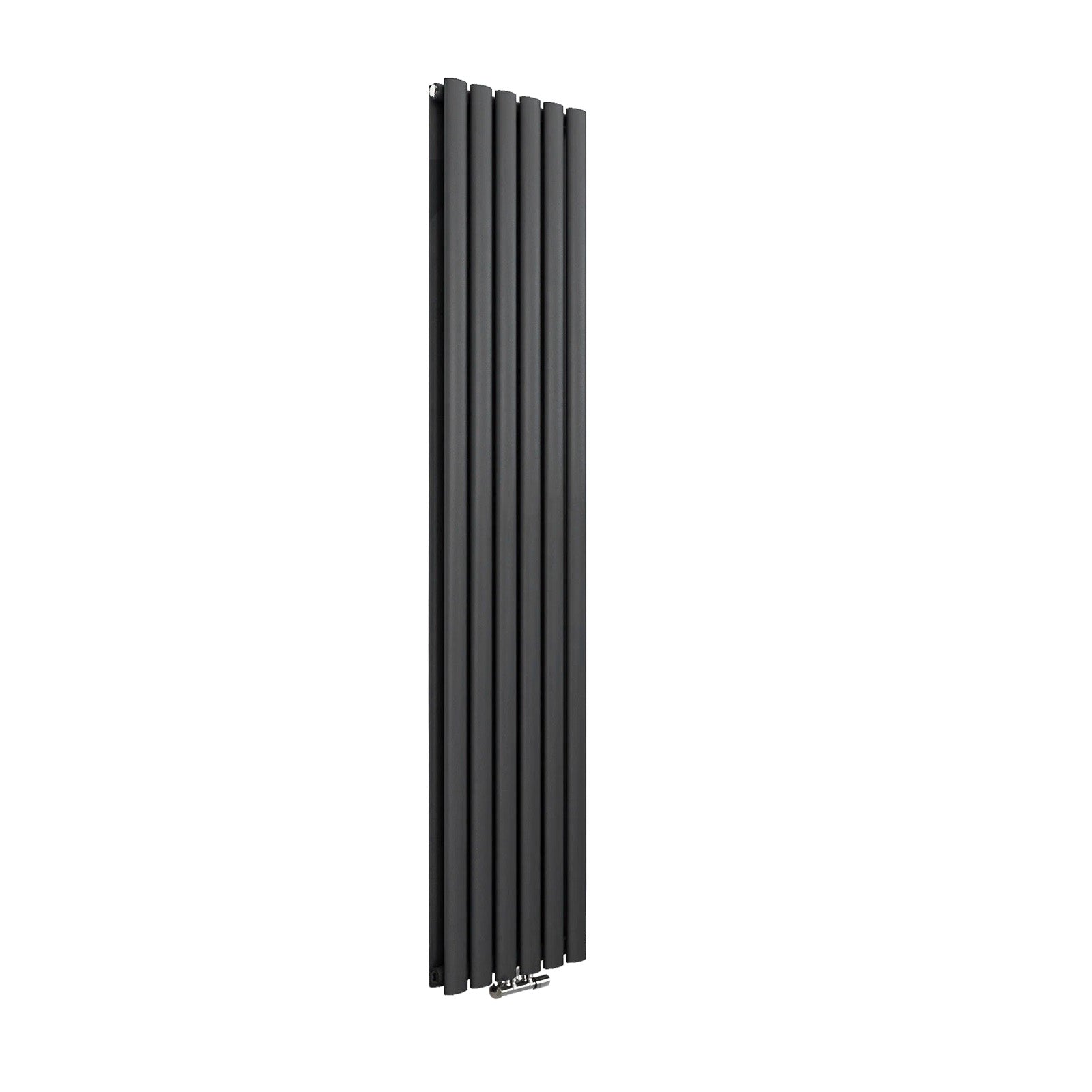 Vertical Central Connection Towel Radiator White Single Straight 1800 x 360 mm