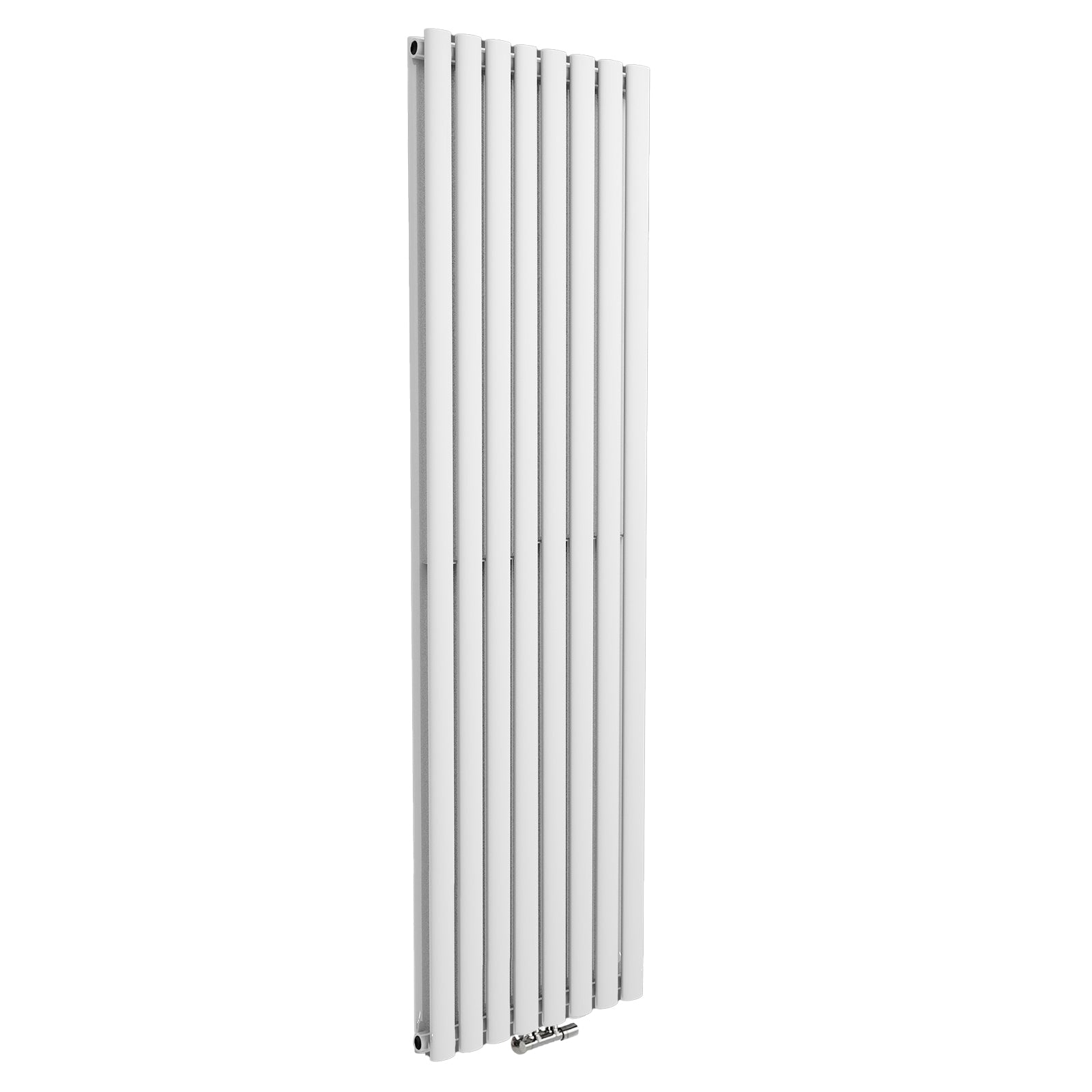 Vertical Central Connection Radiator White Double Oval Tube 1800 x 480 mm