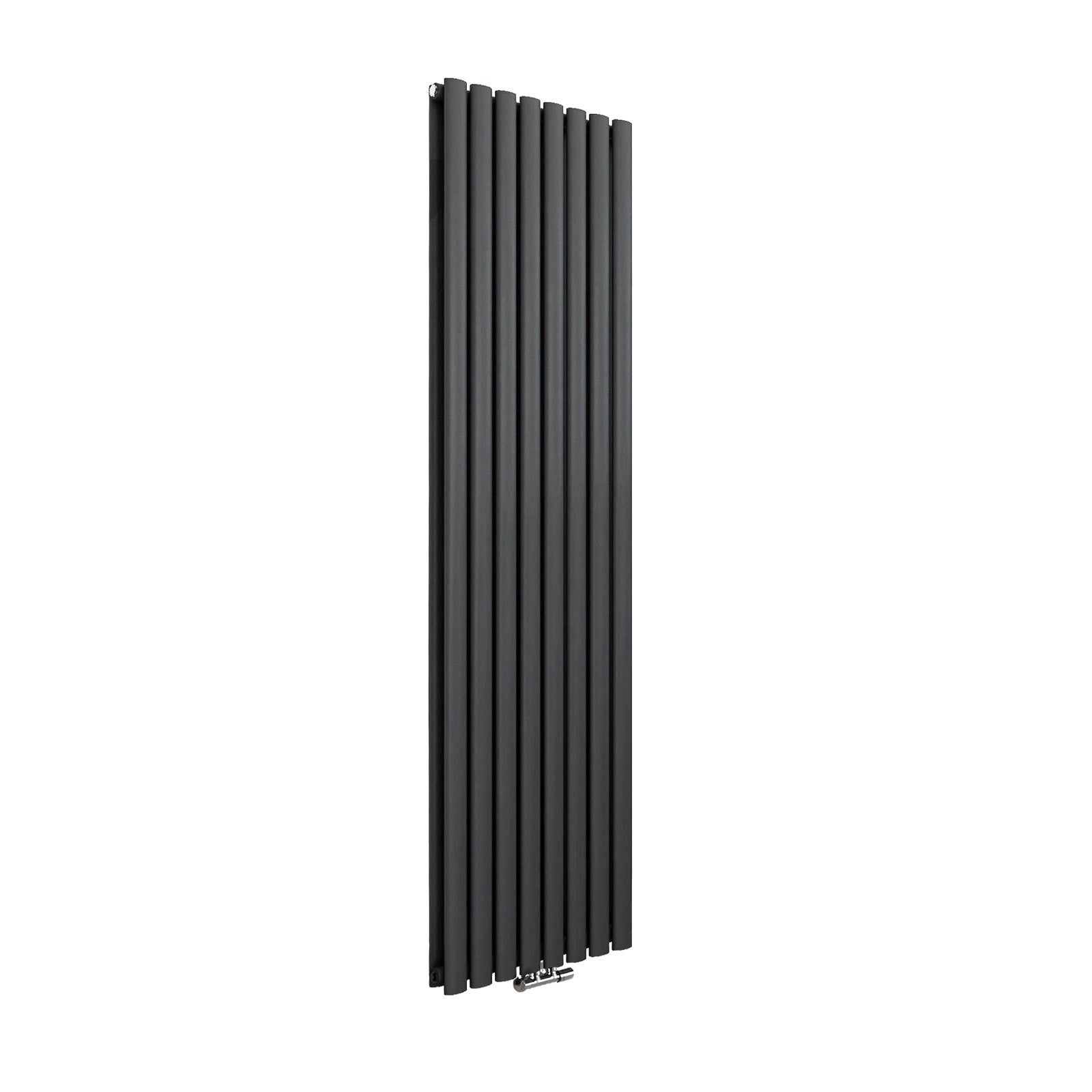 Vertical Central Connection Towel Radiator White Single Straight 1600 x 600 mm