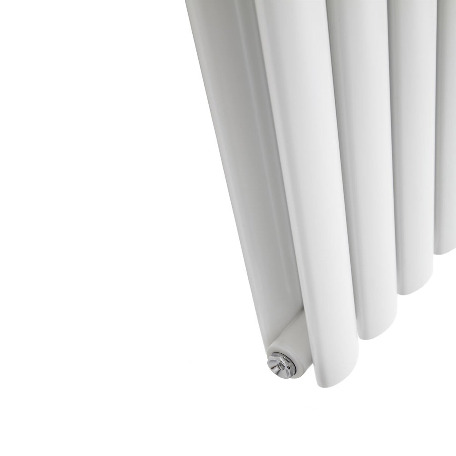 Vertical Central Connection Radiator White Double Oval Tube 1800 x 600 mm