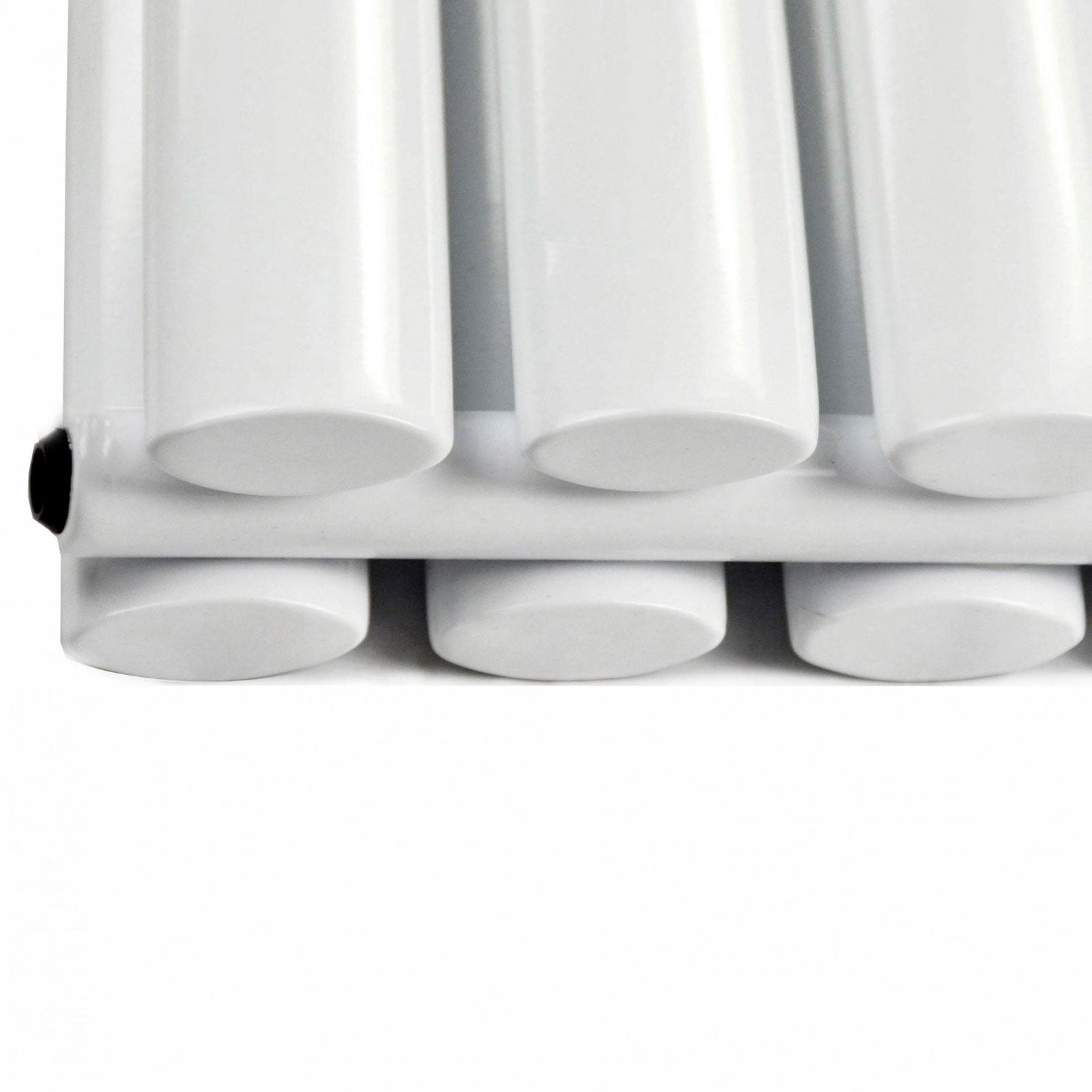 Vertical Central Connection Radiator White Double Oval Tube 1800 x 600 mm