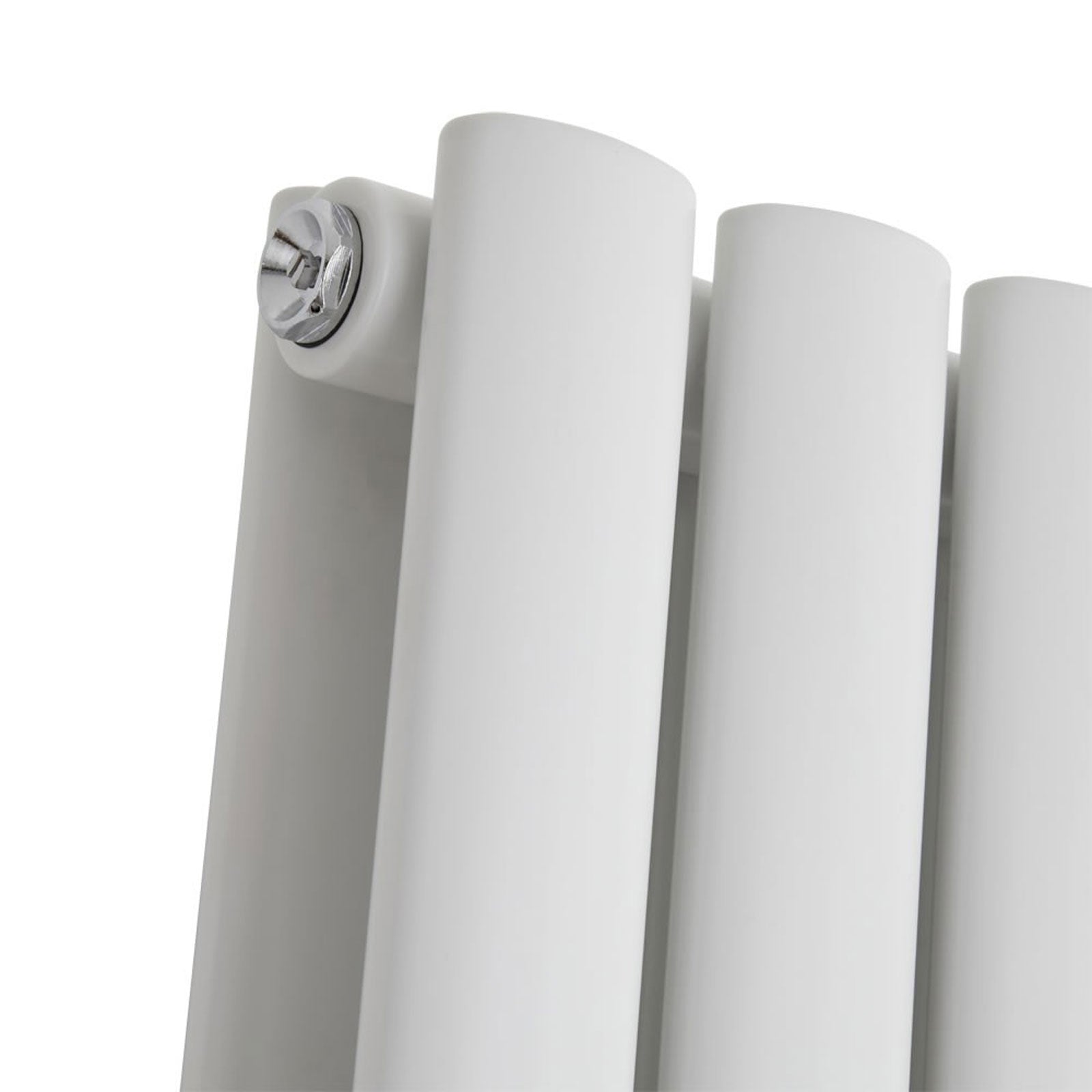 Vertical Central Connection Radiator White Double Oval Tube 1800 x 600 mm