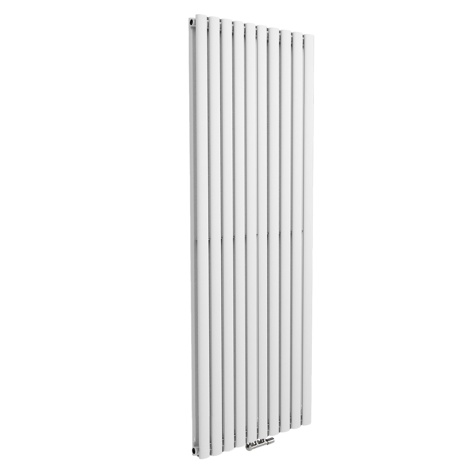 Vertical Central Connection Radiator White Double Oval Tube 1800 x 600 mm