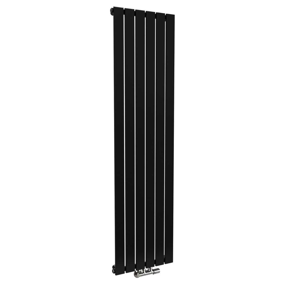 Vertical Central Connection Towel Radiator White Single Straight 1600 x 600 mm