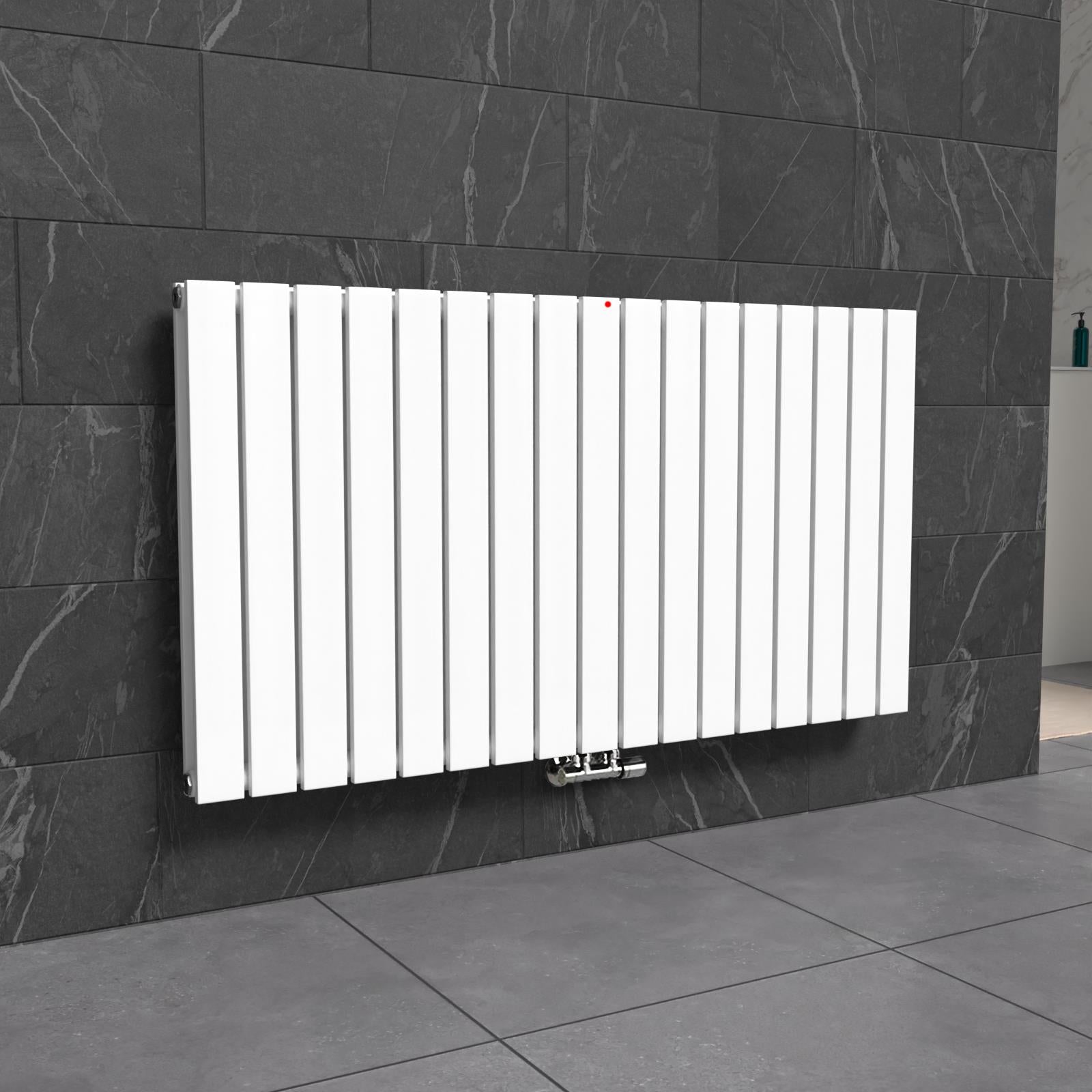 Horizontal Flat Panel White Side Connection Radiator 1158 X 600 mm