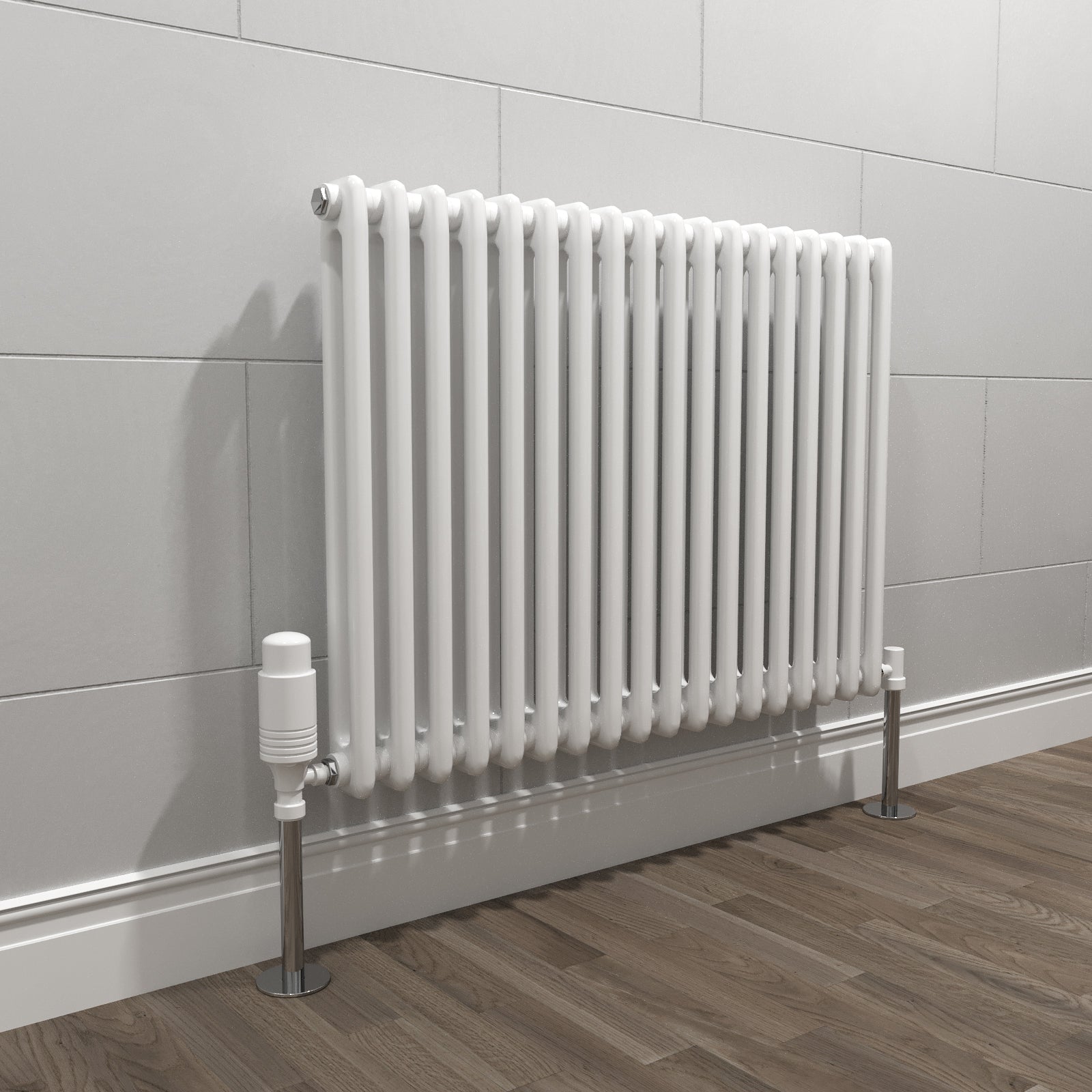 Traditional Radiator 600 X 828 mm Horizontal Double Column White