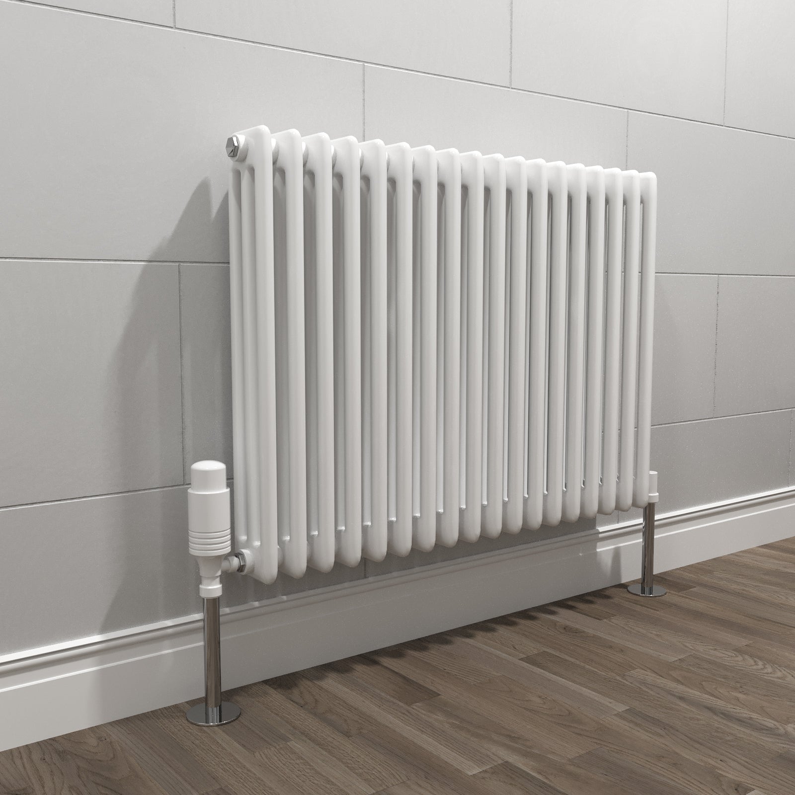 Traditional Radiator 600 X 828 mm Horizontal Triple Column White