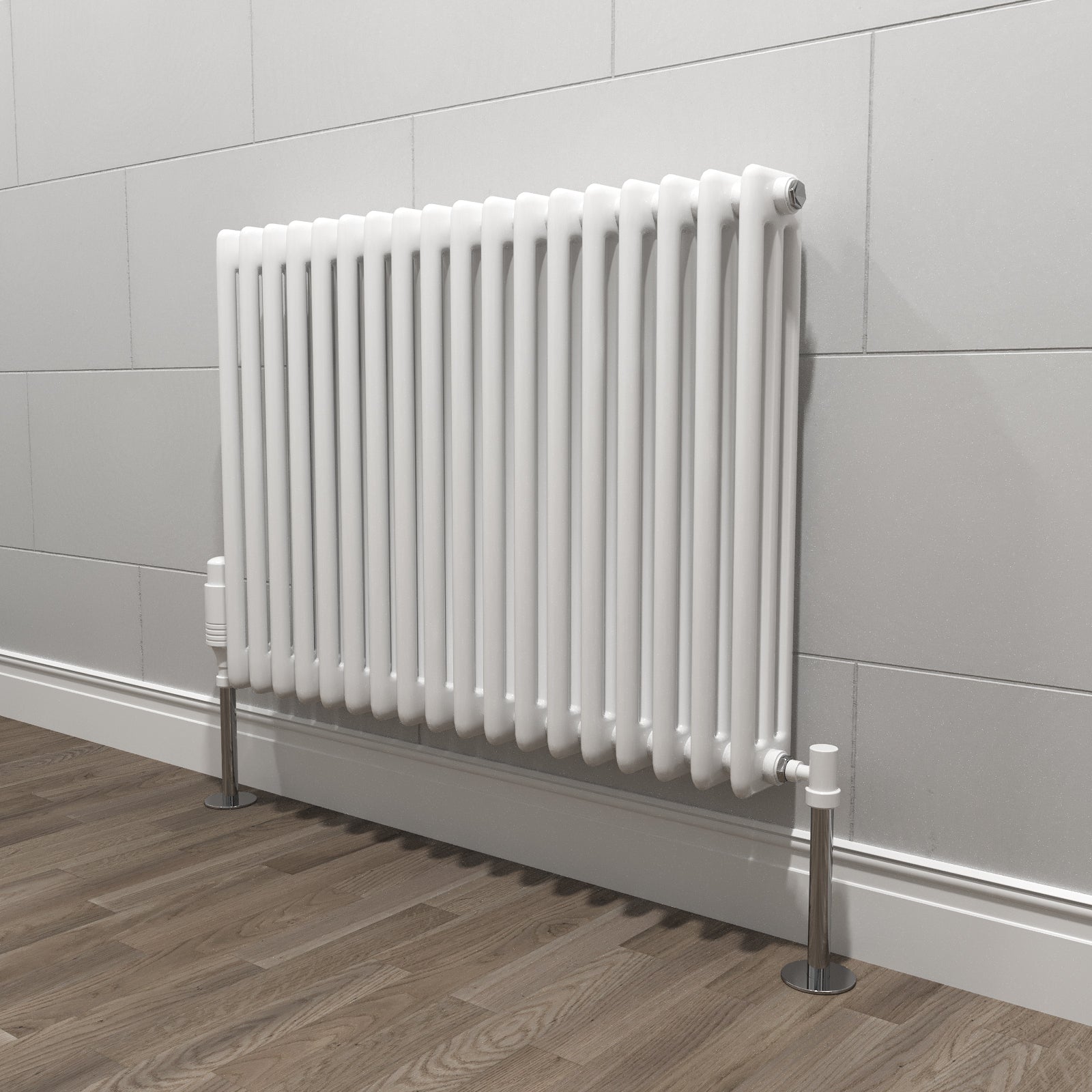 Traditional Radiator 600 X 828 mm Horizontal Triple Column White