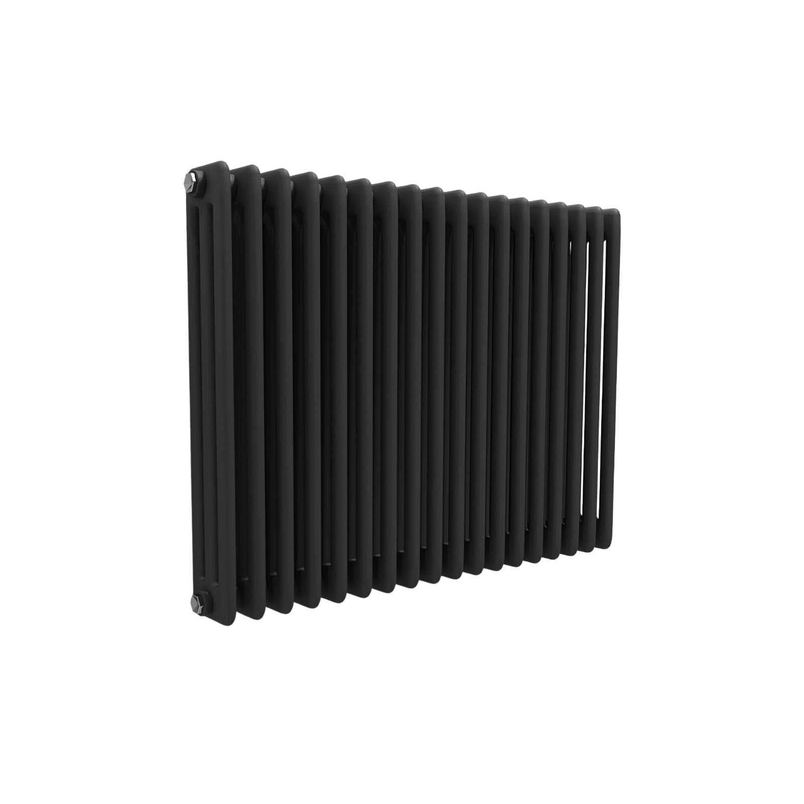 Triple Column Matte Black Radiator 828 X 600 mm