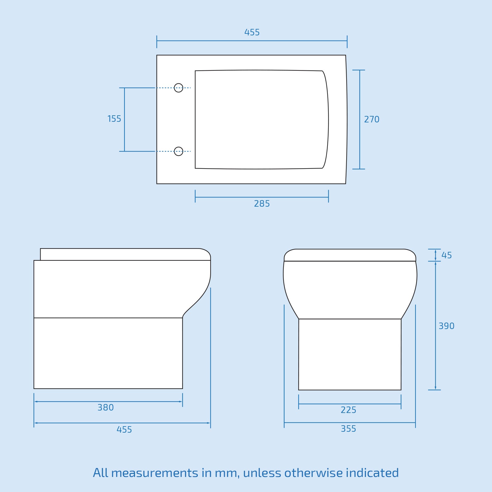 White 850mm Vanity, Toilet & 800mm Quadrant Shower Enclosure Tray Set