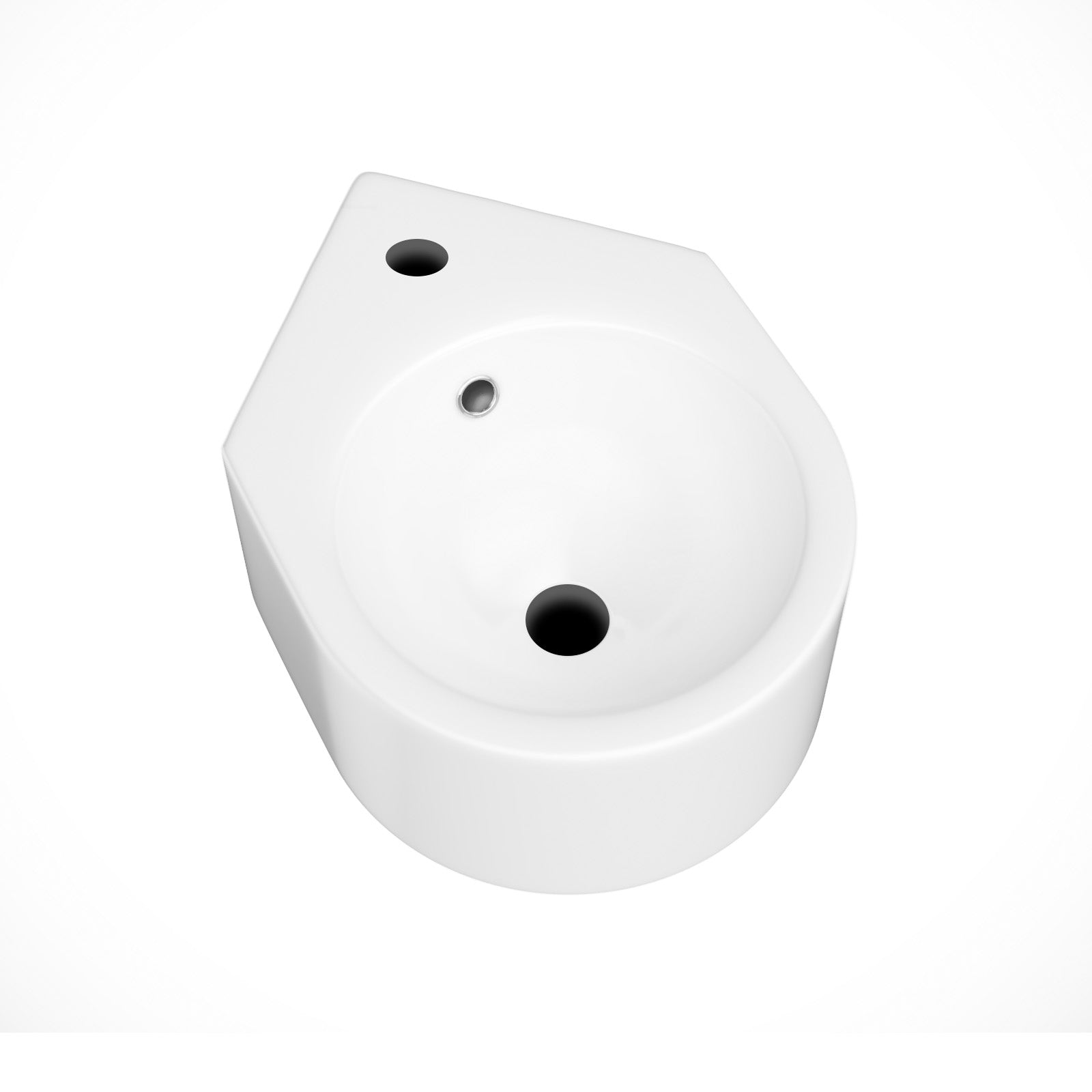 Wall Hung Cloakroom 310mm Basin with Waterfall Mono Tap & Waste