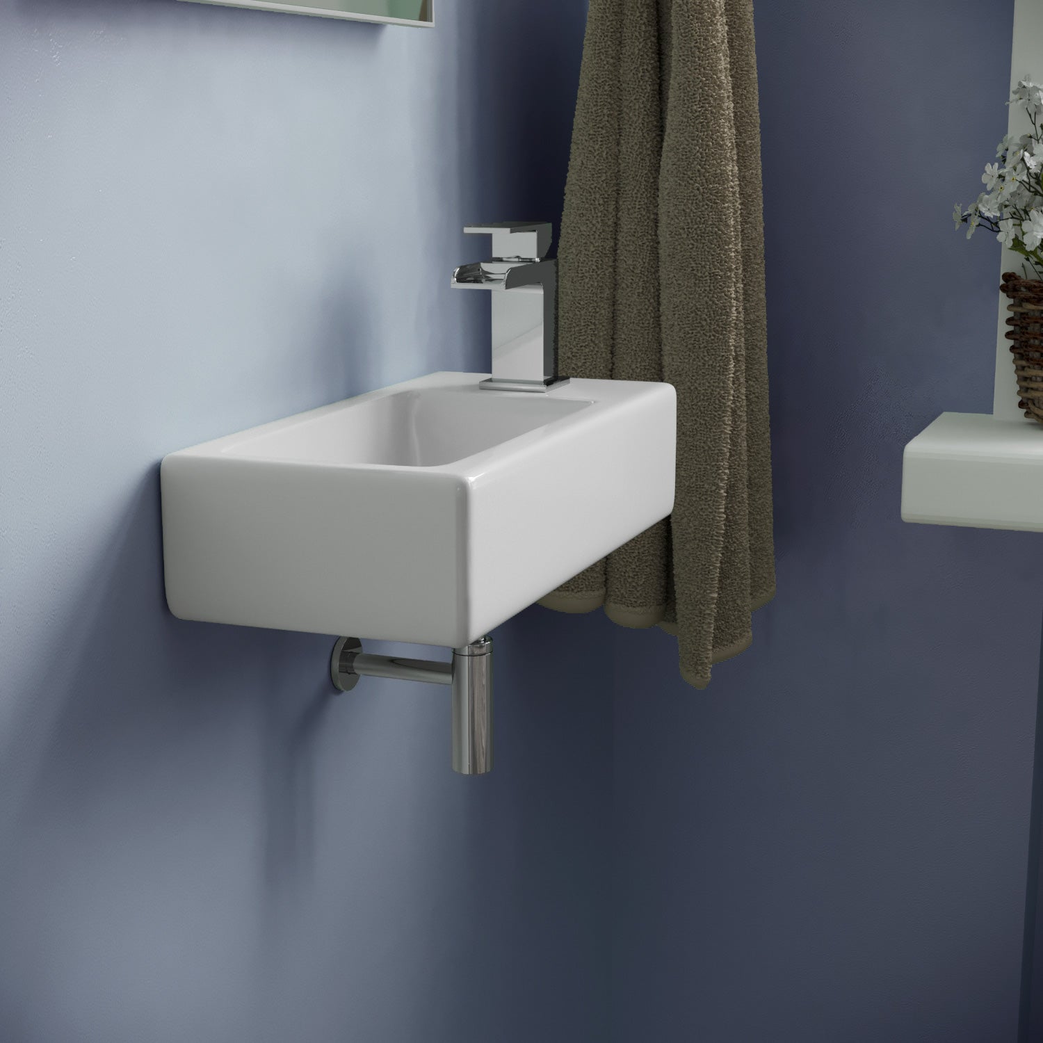 Alvey Wall Hung Right Handed Cloakroom 360mm Basin Sink