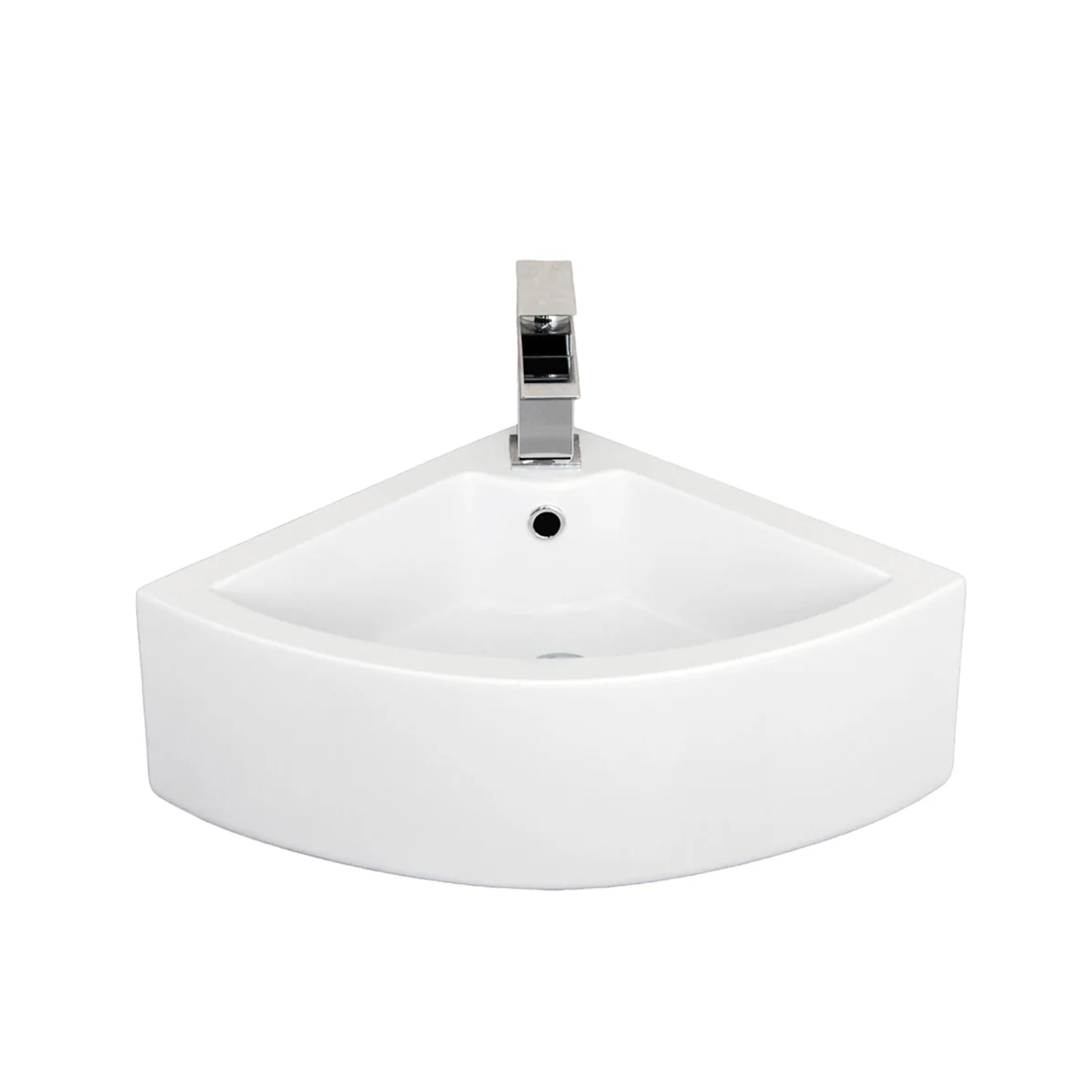 Alexa Cloakroom Close Coupled Toilet & Corner Wall Hung Basin Set