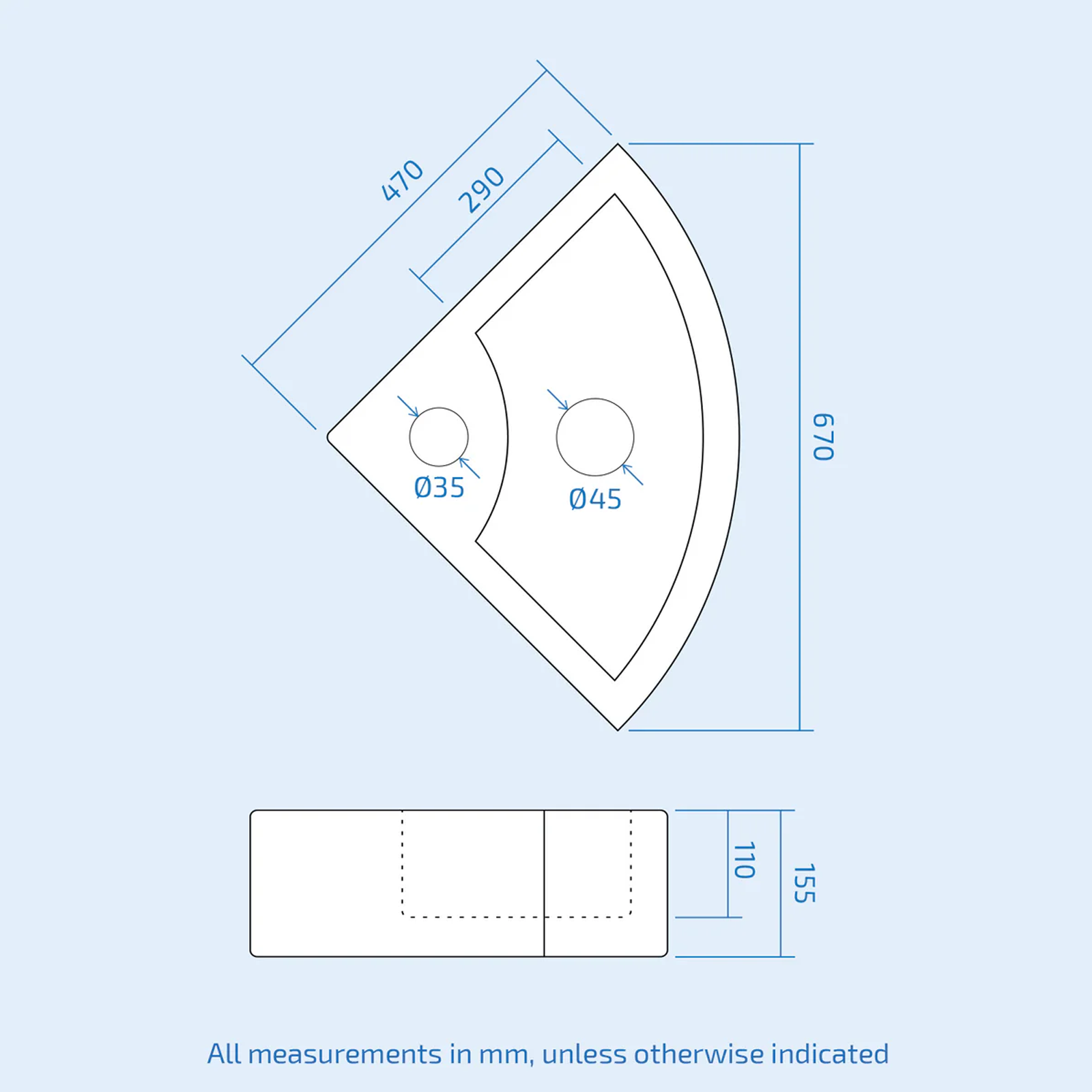 Alexa Cloakroom Close Coupled Toilet & Corner Wall Hung Basin Set