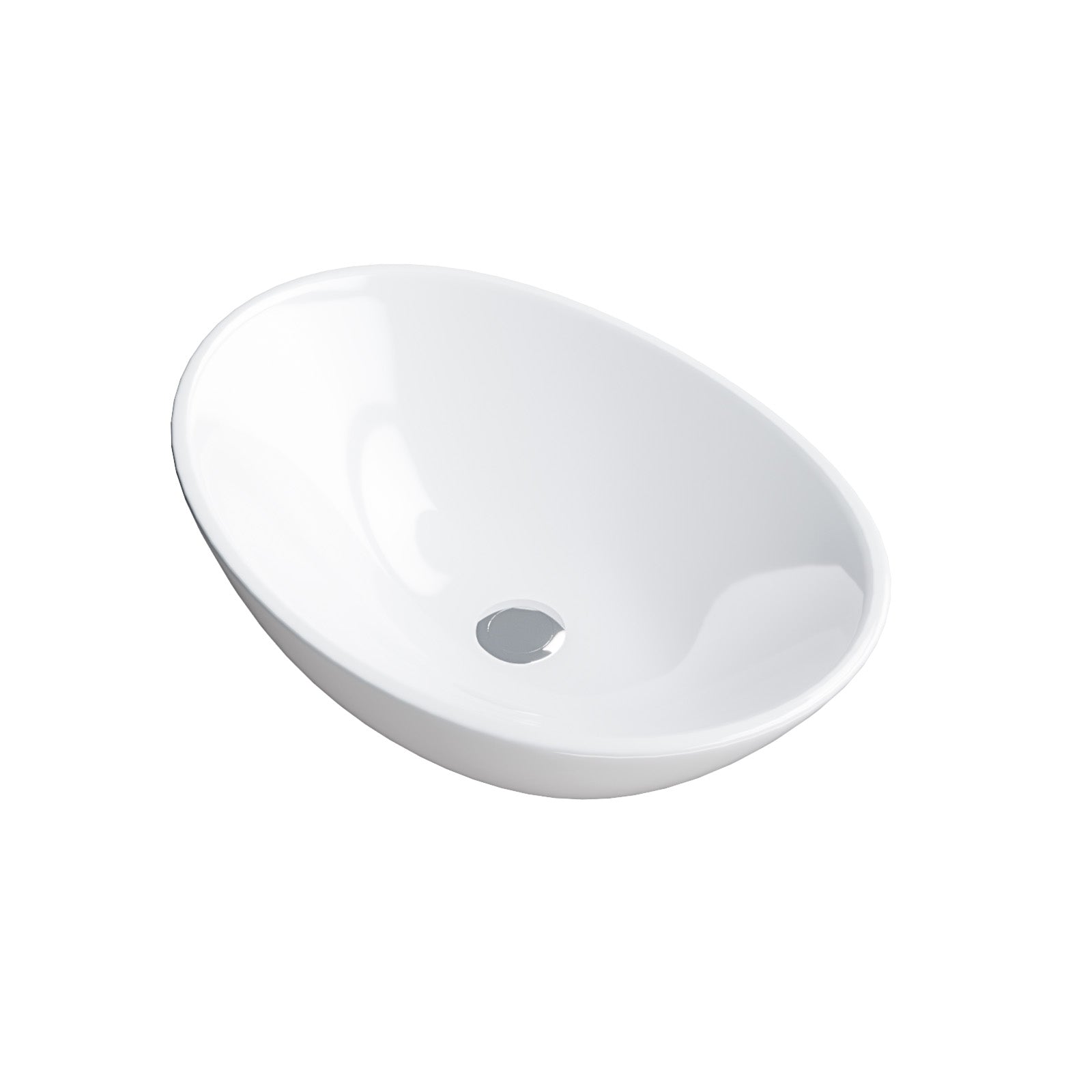 Etive 410 X 335mm Oval Cloakroom Counter Top Basin Sink Bowl