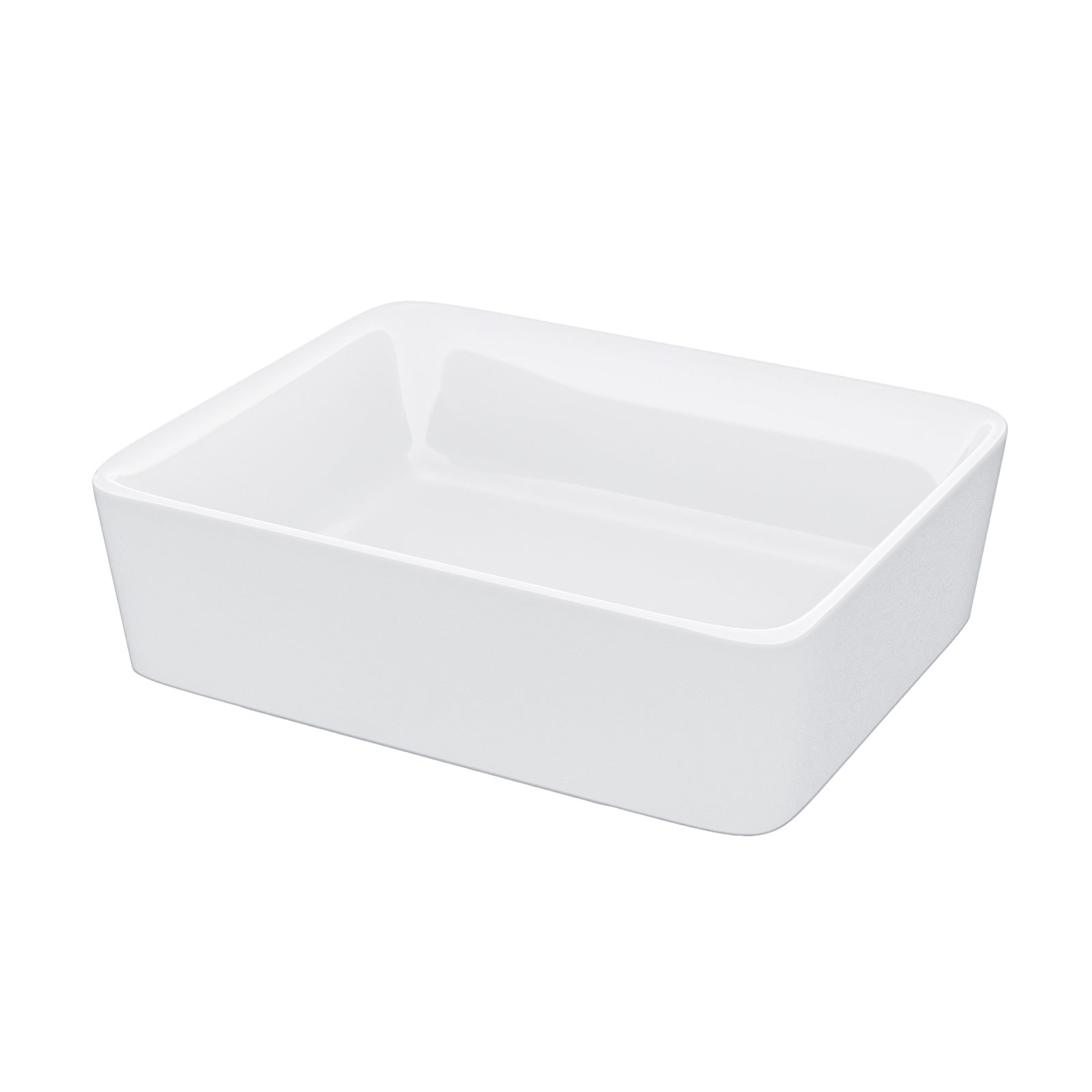 Leven Cloakroom Rectangle Counter Top Basin Bowl