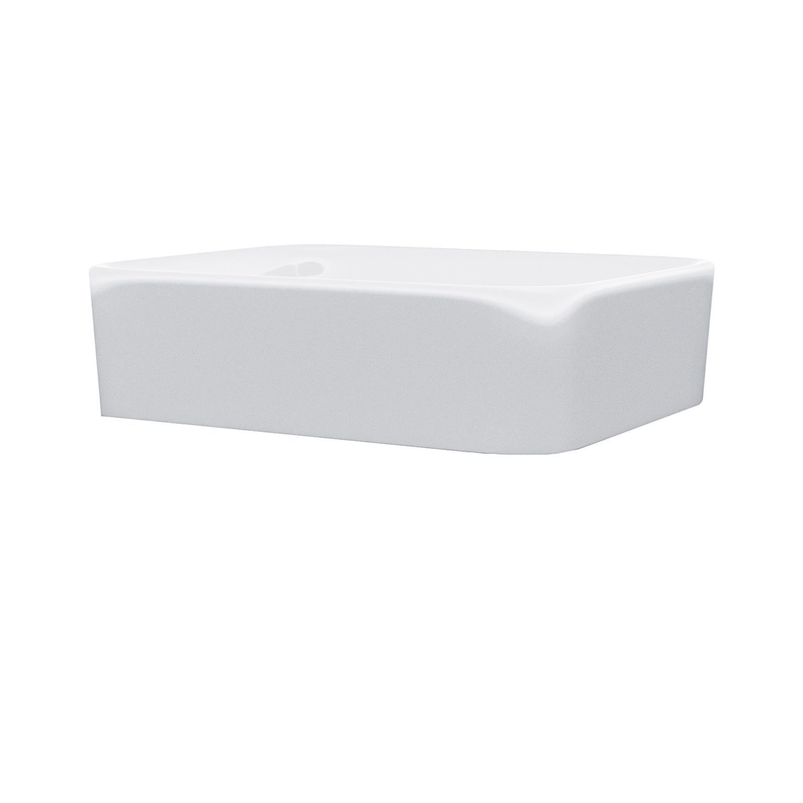 Leven Cloakroom Rectangle Counter Top Basin Bowl