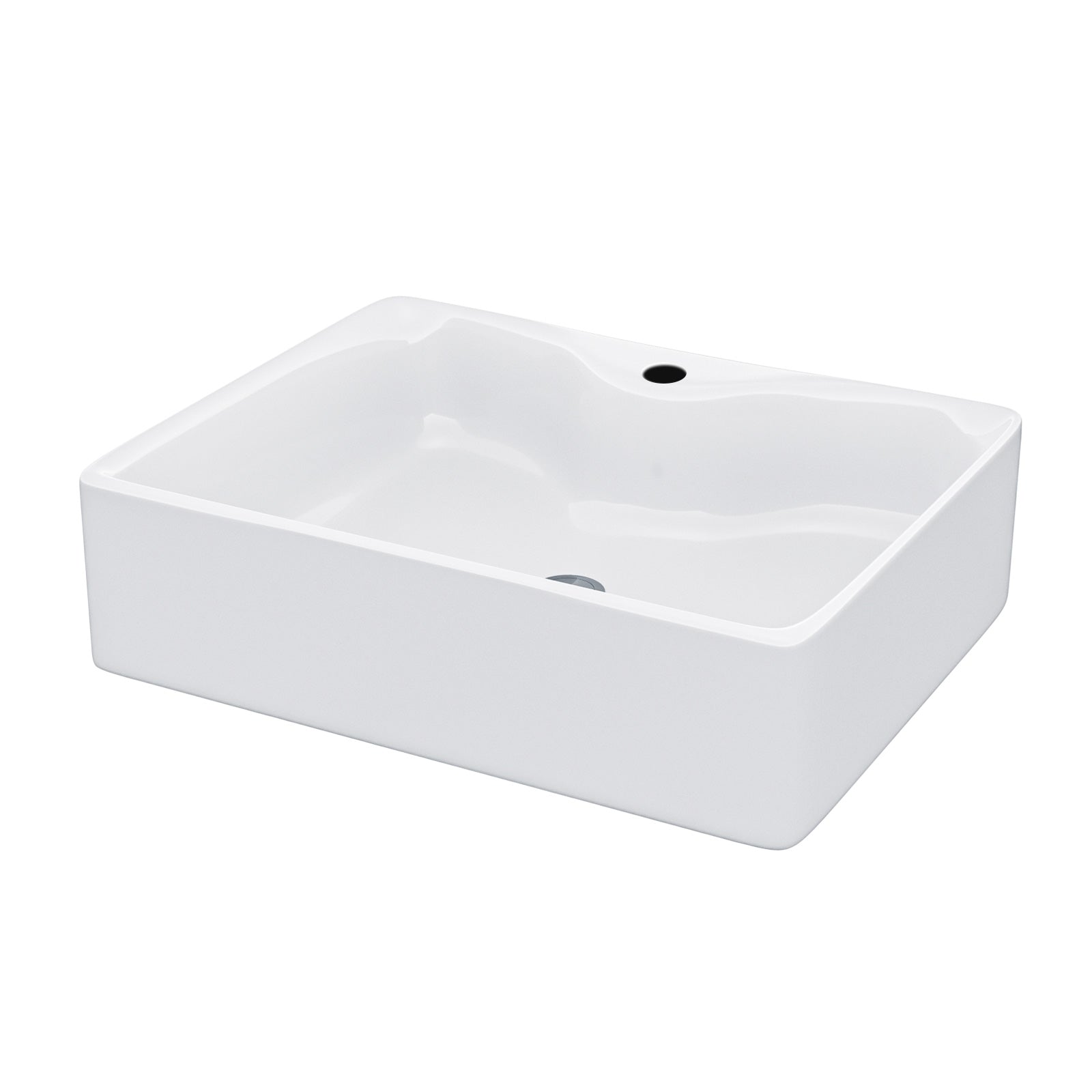 Leven 485 x 375mm Cloakroom Rectangle Counter Top with Rounded Corners