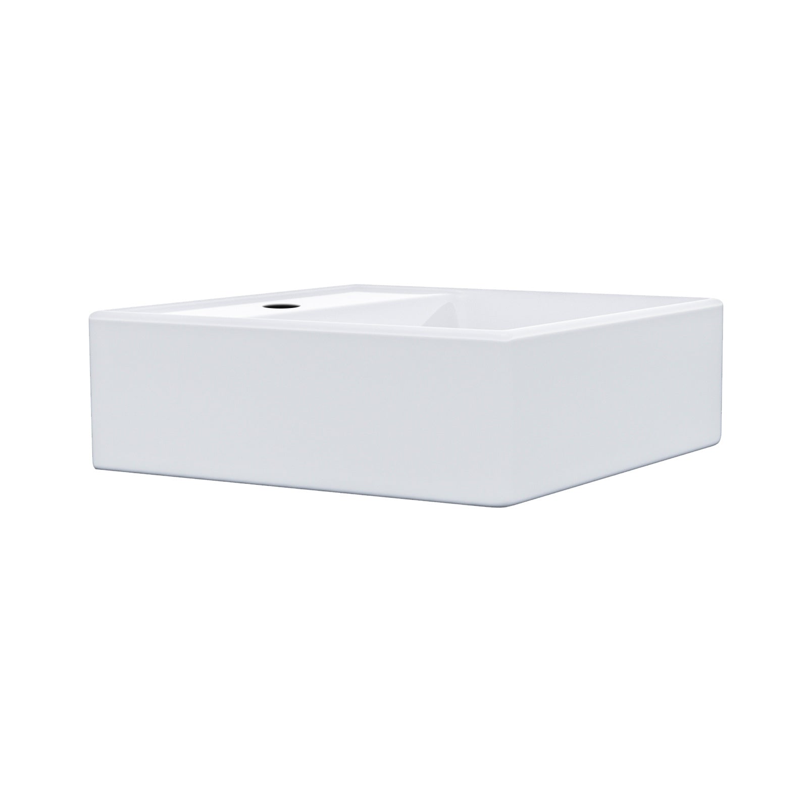 Leven 385 X 385mm Cloakroom Square Counter Top Basin Sink