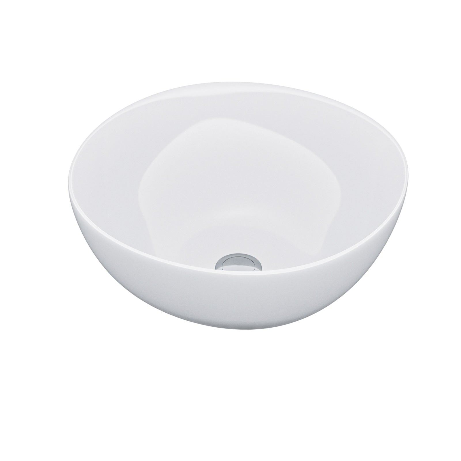 Etive 320mm Round Countertop Basin White