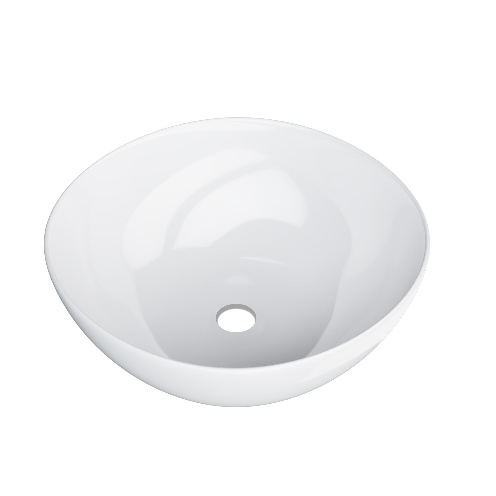 420mm Counter Top Round Bowl Basin Cloakroom Bathroom Wash Sink