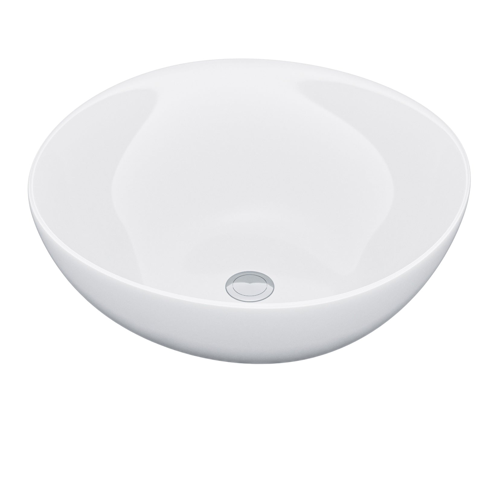 420mm Counter Top Round Bowl Basin Cloakroom Bathroom Wash Sink